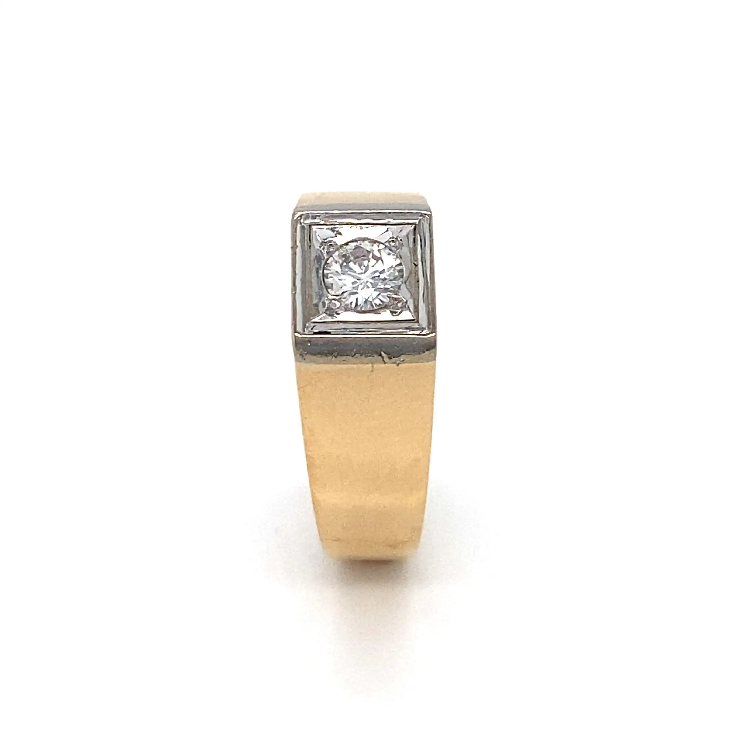 Ring Bicolor mit Brillant Ring Bicolor mit Brillant