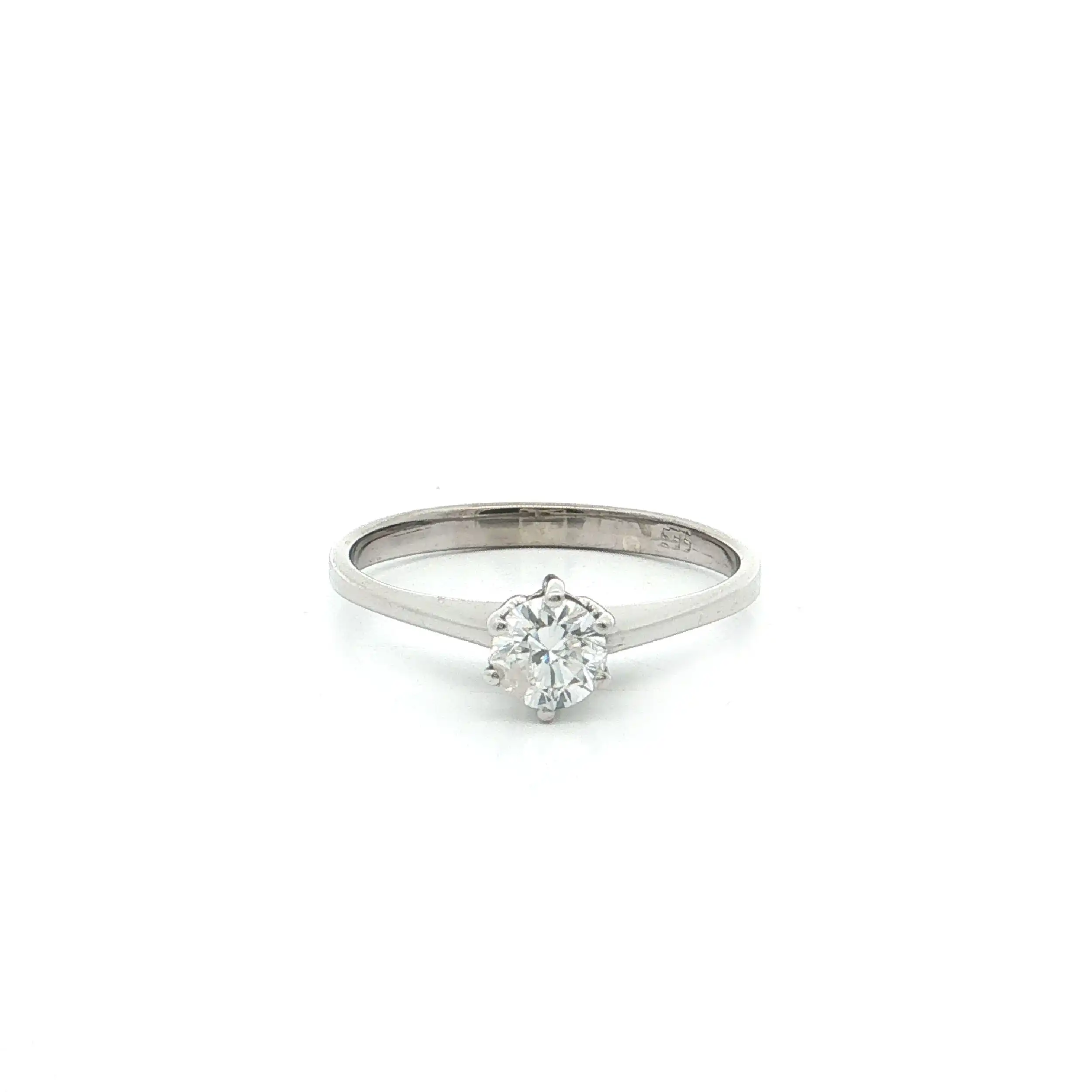 Ring Weißgold mit Brillant Ring Weißgold mit Brillant
