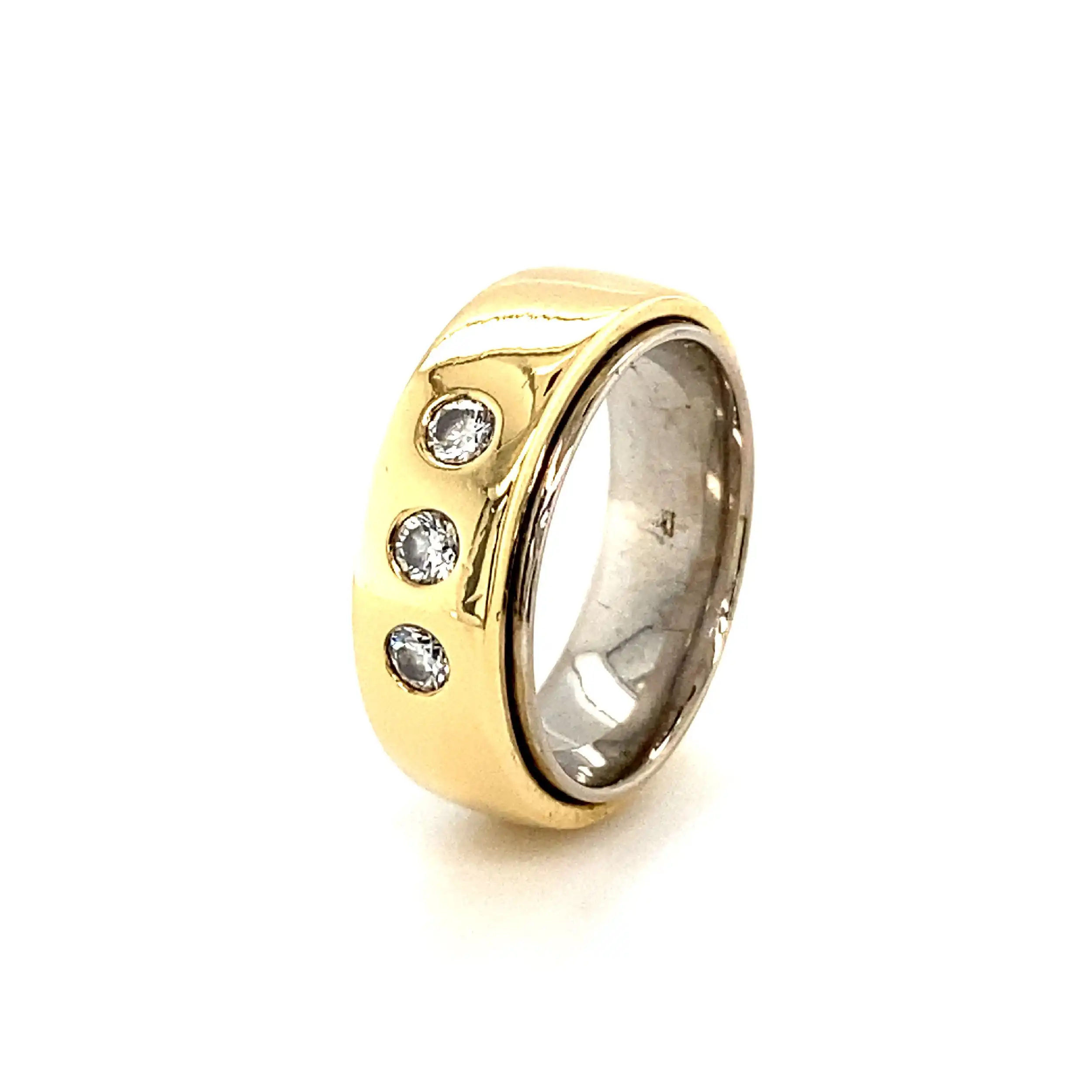 Ring Bicolor mit Brillanten