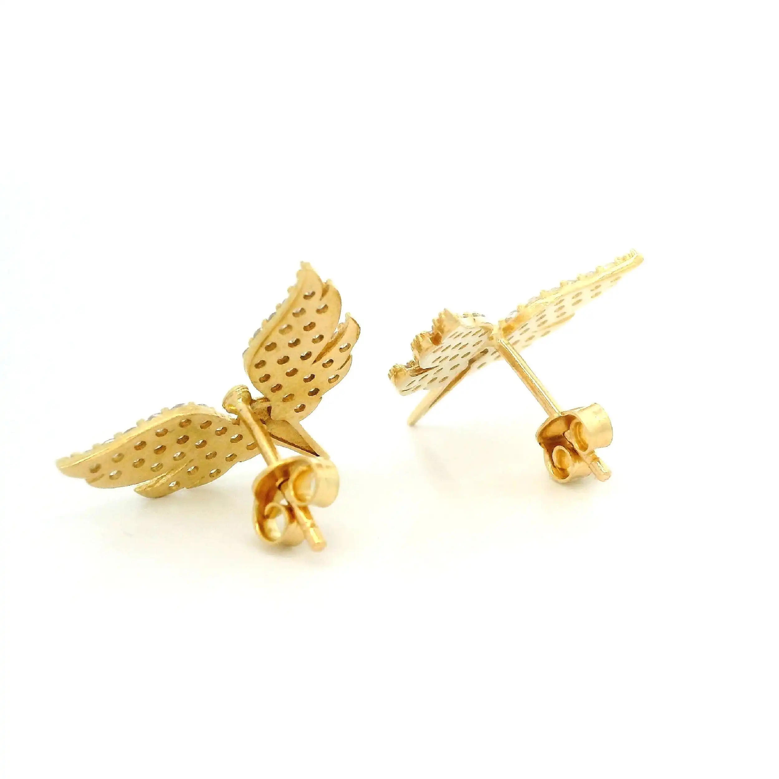 Ohrstecker Gelbgold Engel mit Zirkonia Ohrstecker Gelbgold Engel mit Zirkonia