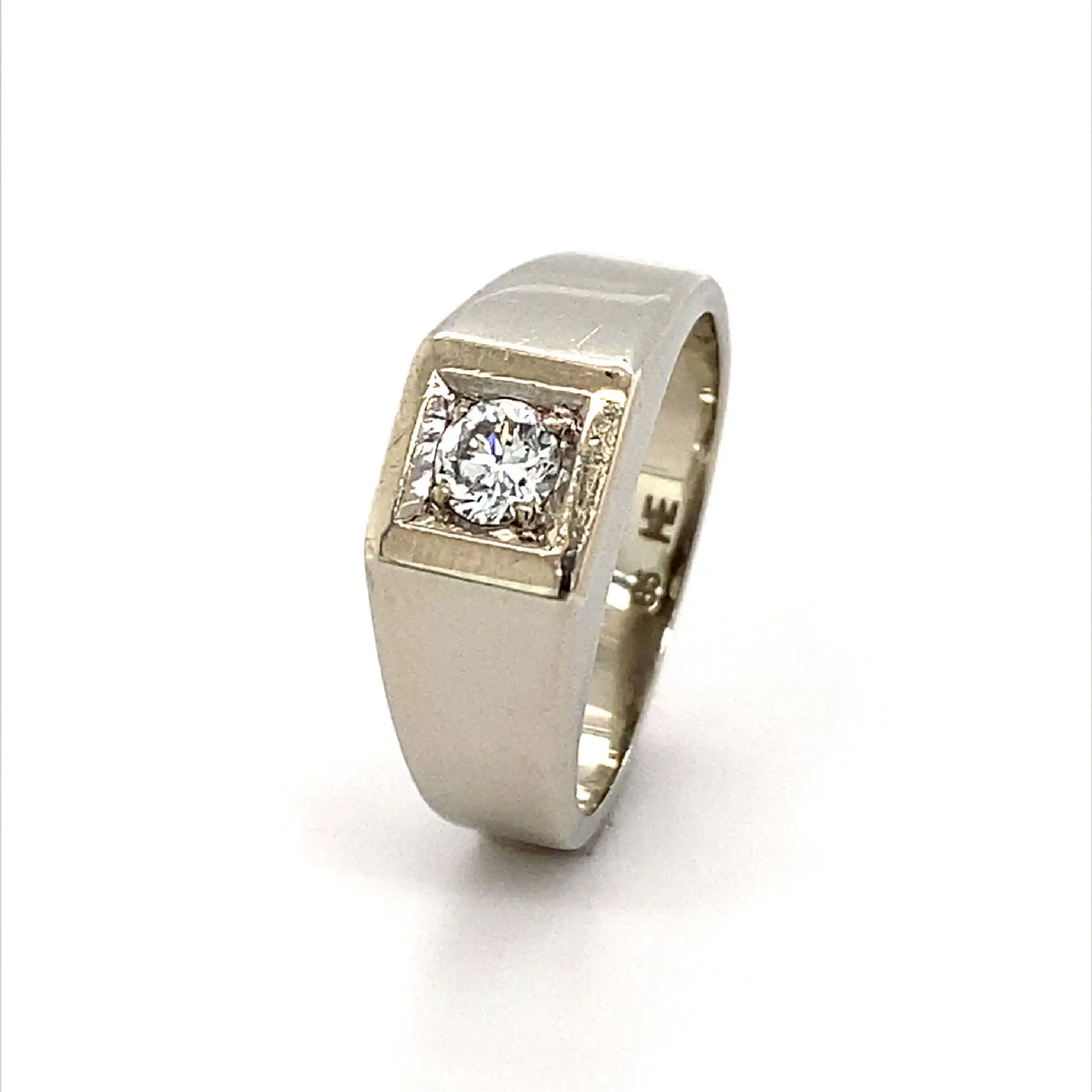 Ring Weißgold mit Brillant Ring Weißgold mit Brillant