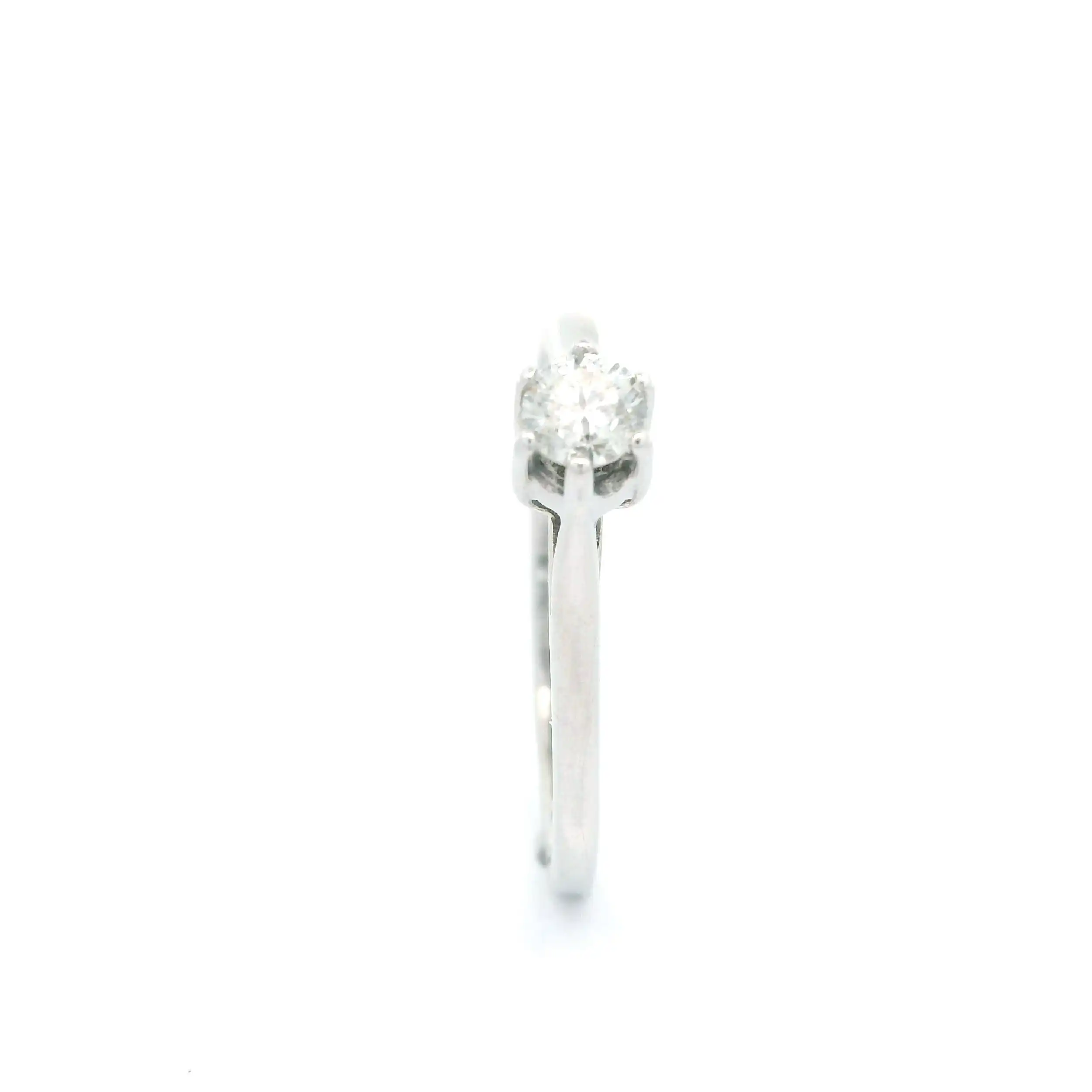 Ring Weißgold mit Brillant Ring Weißgold mit Brillant