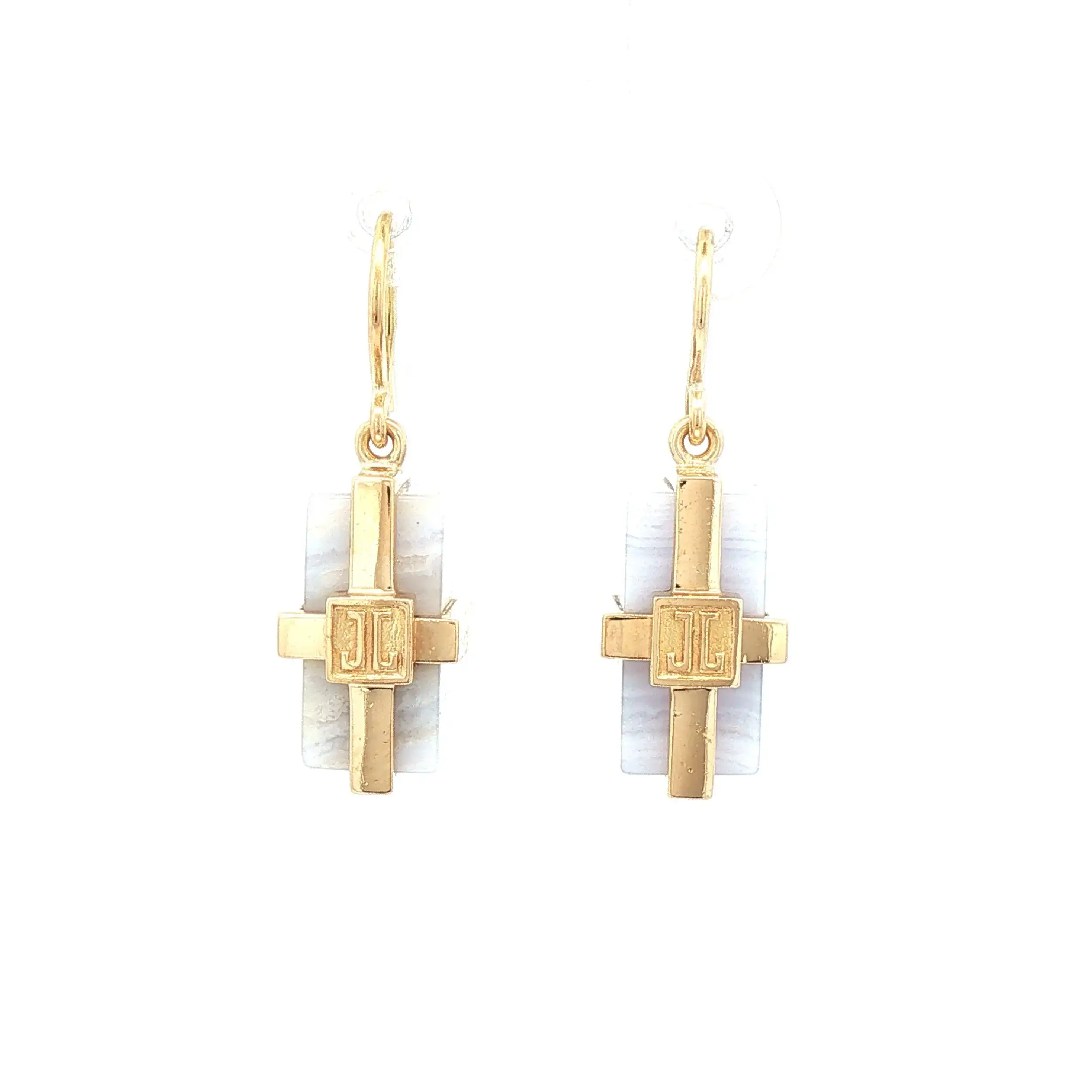 Ohrhänger Gelbgold mit Chalcedon "Jette Joop"