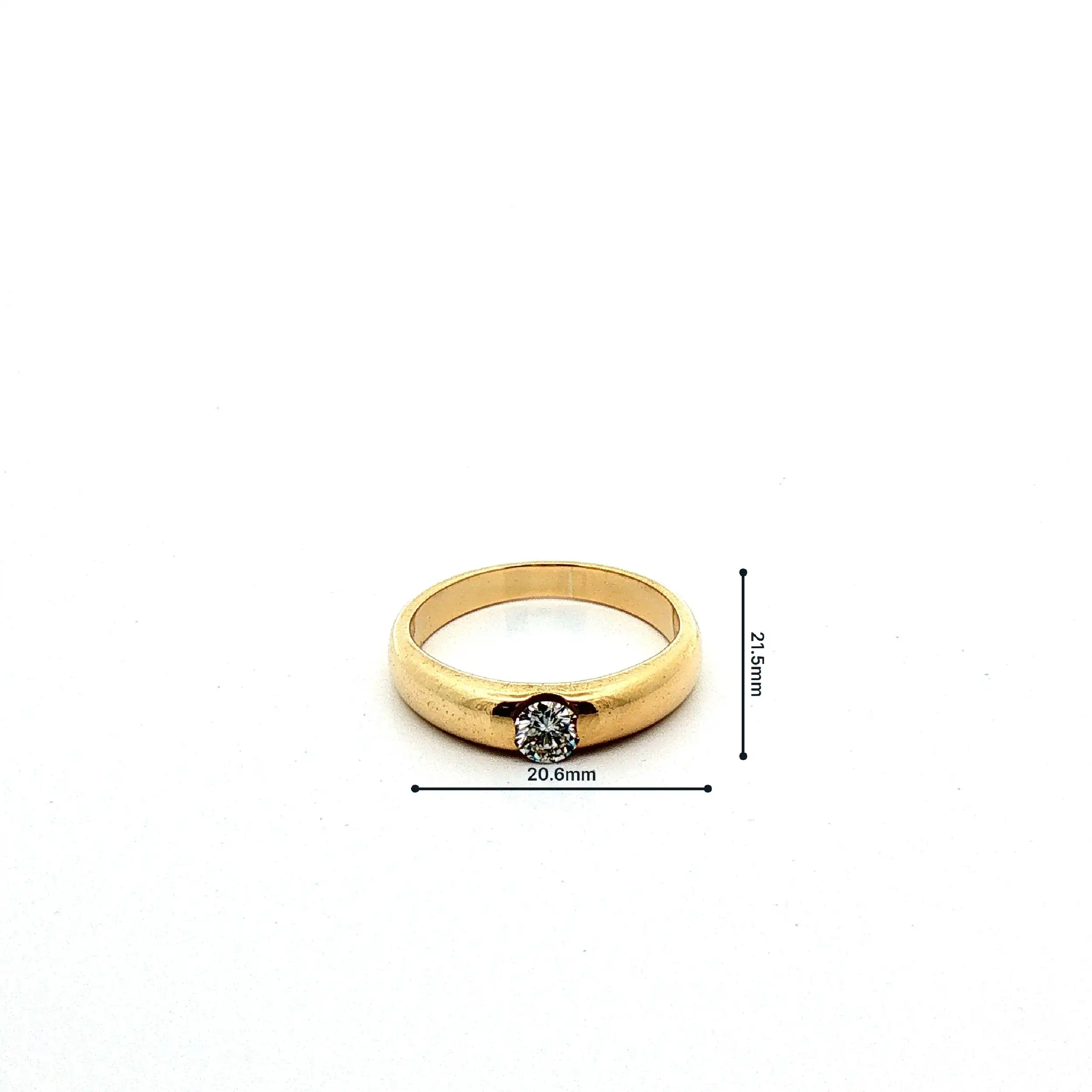 Ring Gelbgold Christ mit Brillant Ring Gelbgold Christ mit Brillant