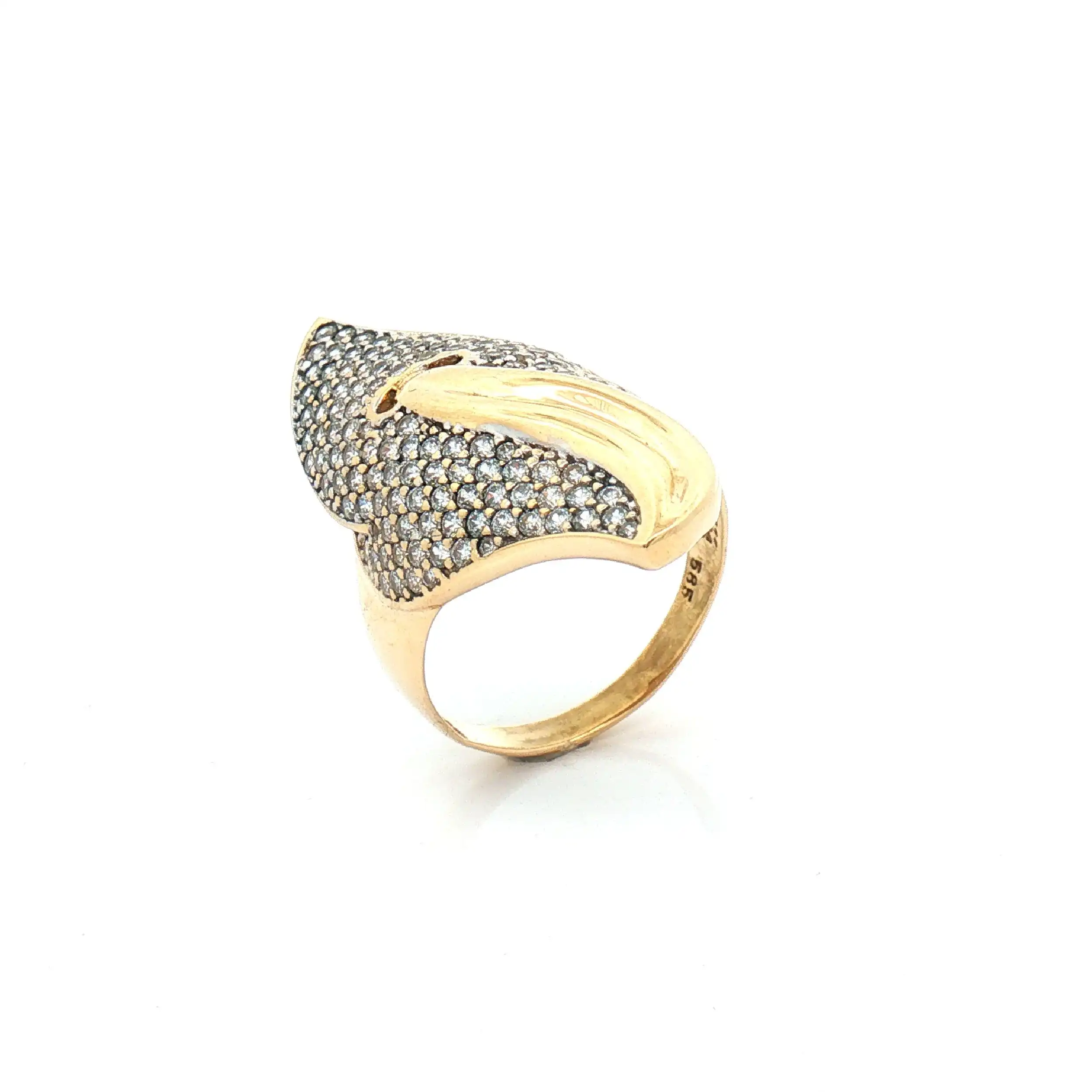 Ring Gelbgold mit Zirkonia Ring Gelbgold mit Zirkonia