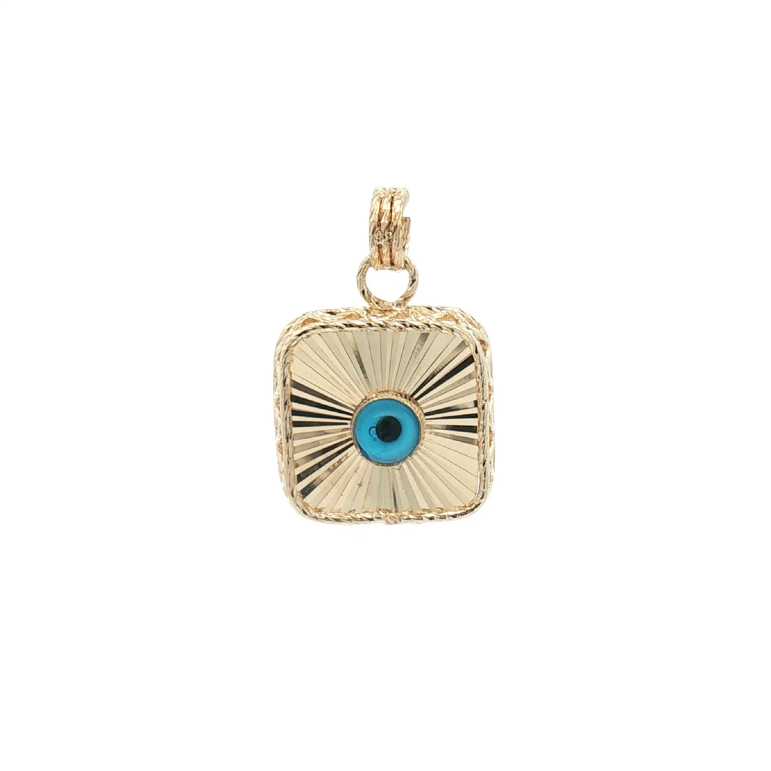 Anhänger Gelbgold mit blauem Farbstein Anhänger Gelbgold mit blauem Farbstein