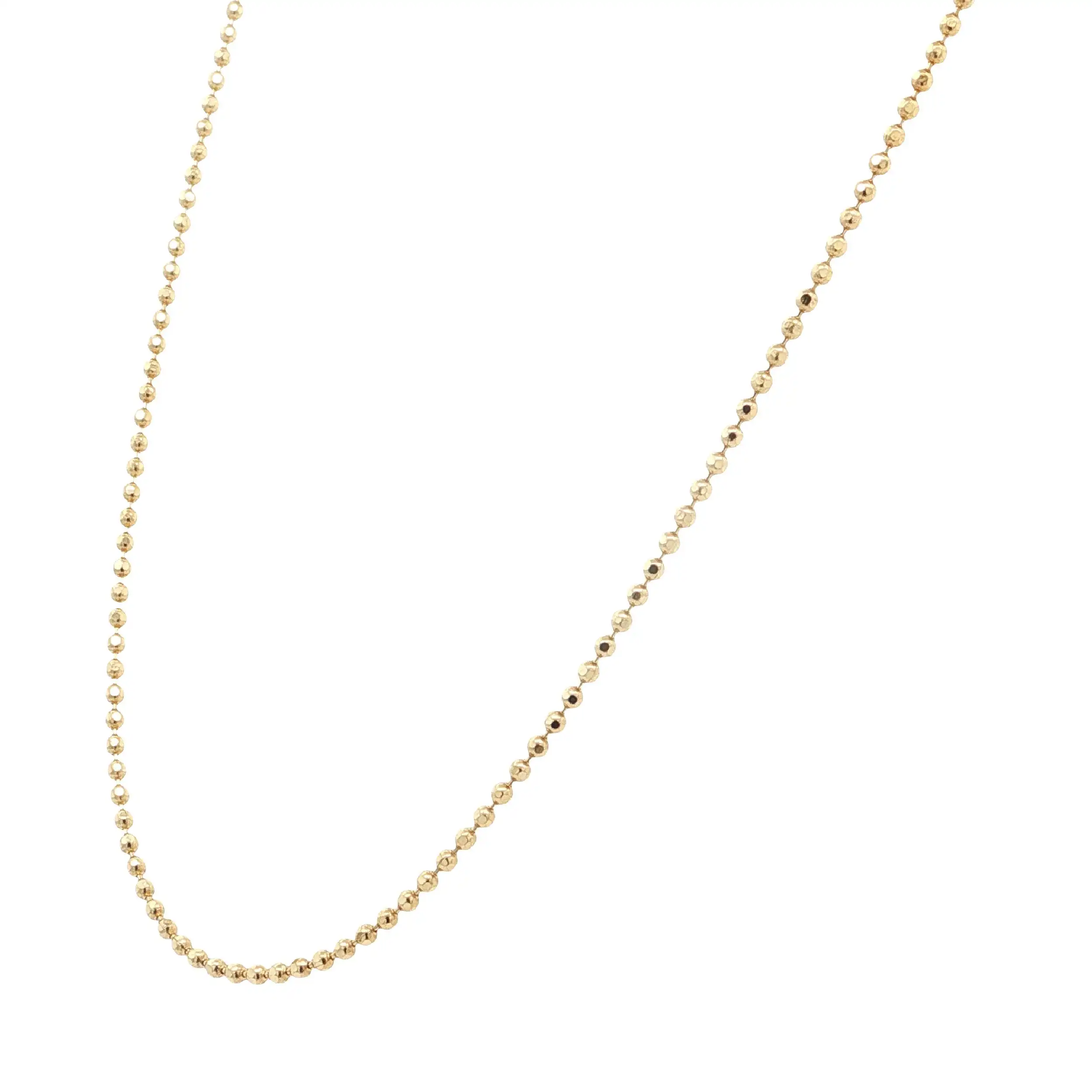 Kügelchenkette Gelbgold diamantiert Kügelchenkette Gelbgold diamantiert