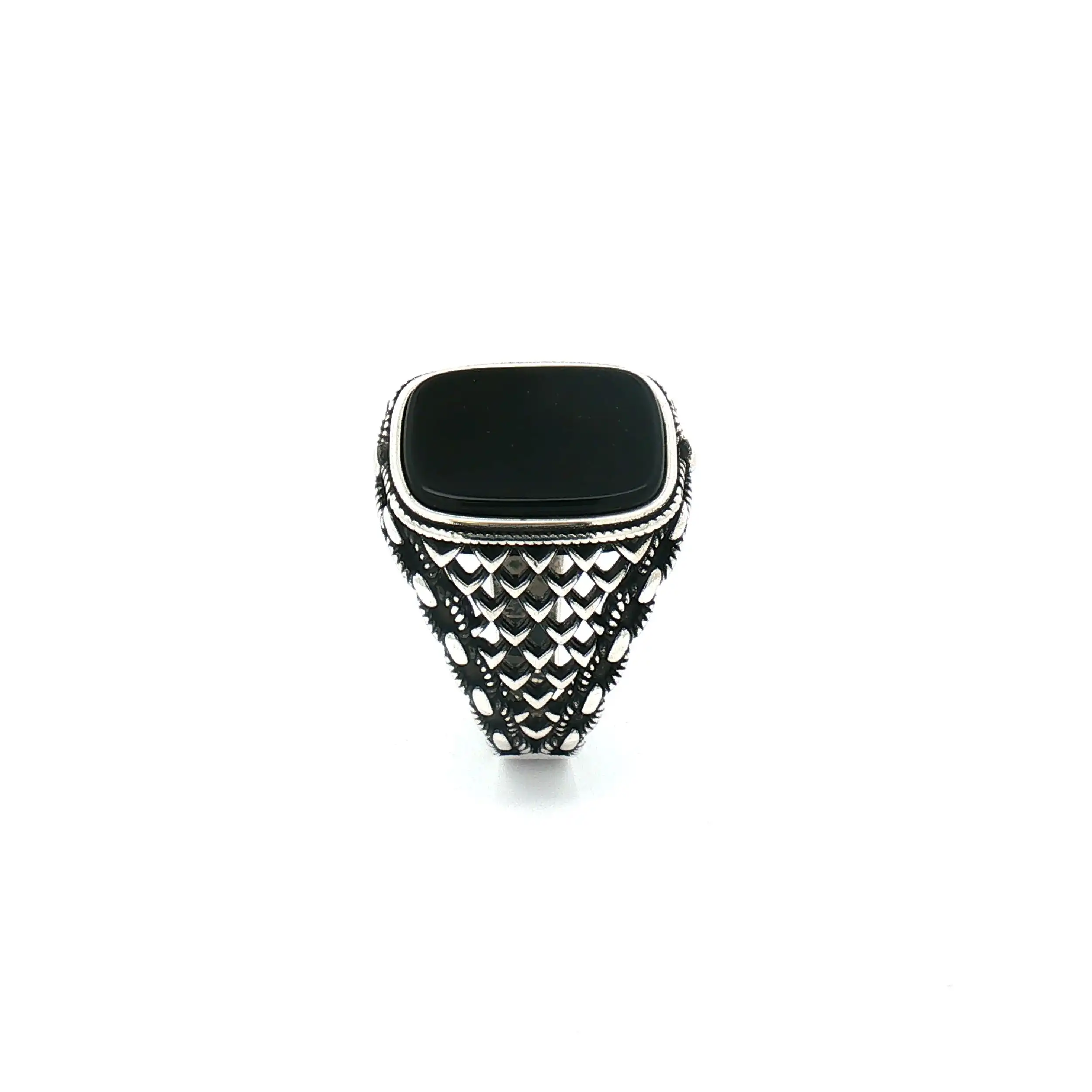 Ring Silber mit Onyx Ring Silber mit Onyx