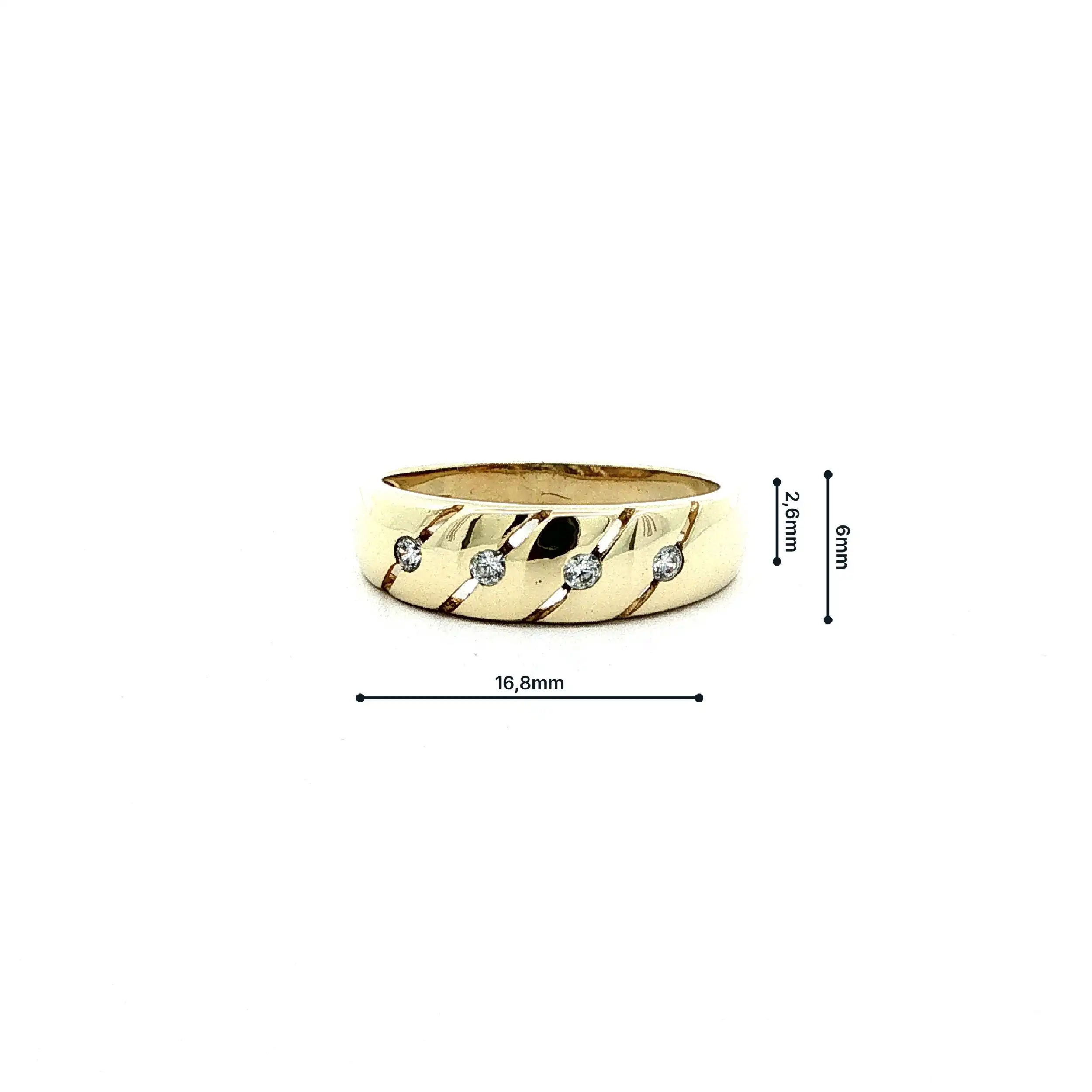 Ring Gelbgold mit Zirkonia