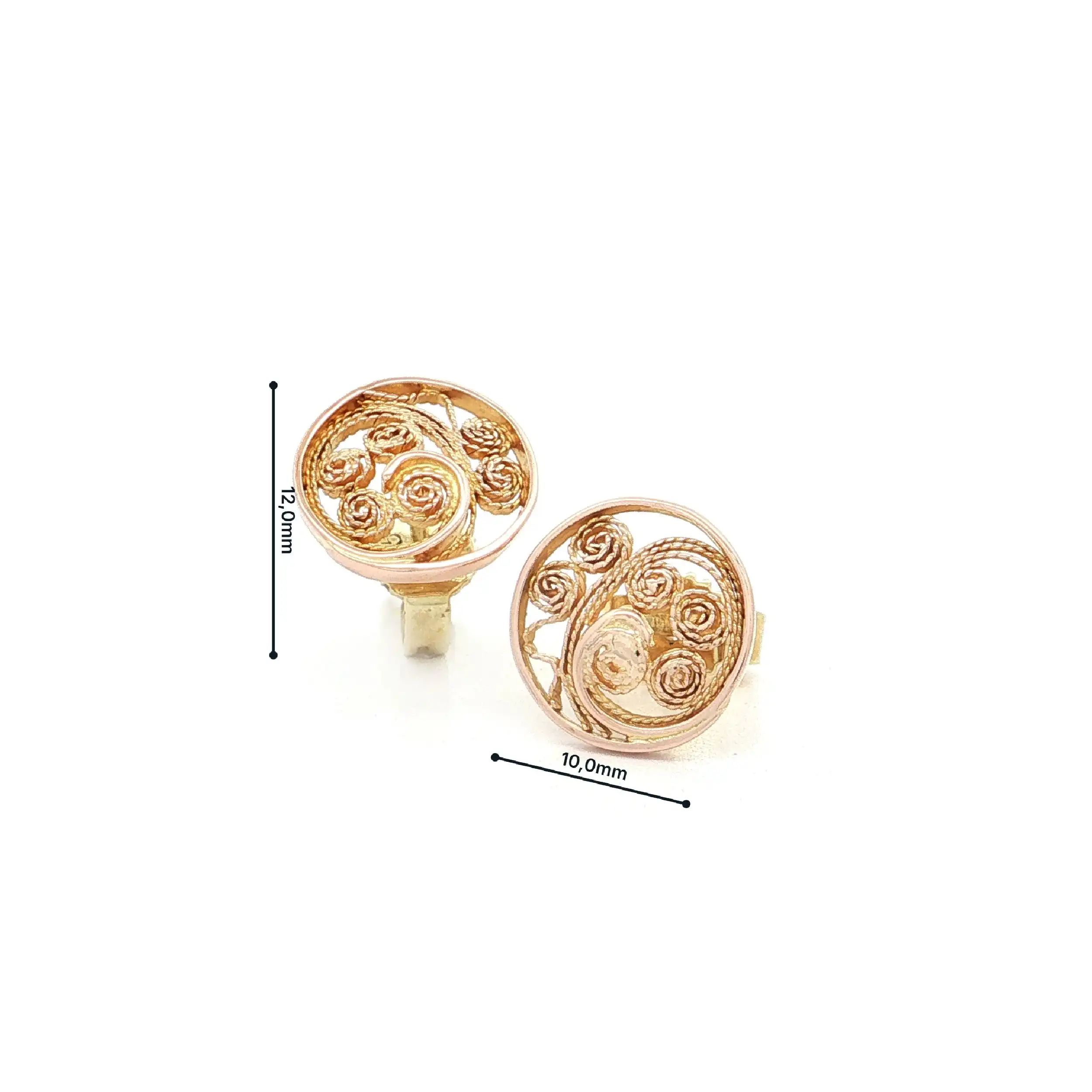 Ohrstecker Gelbgold