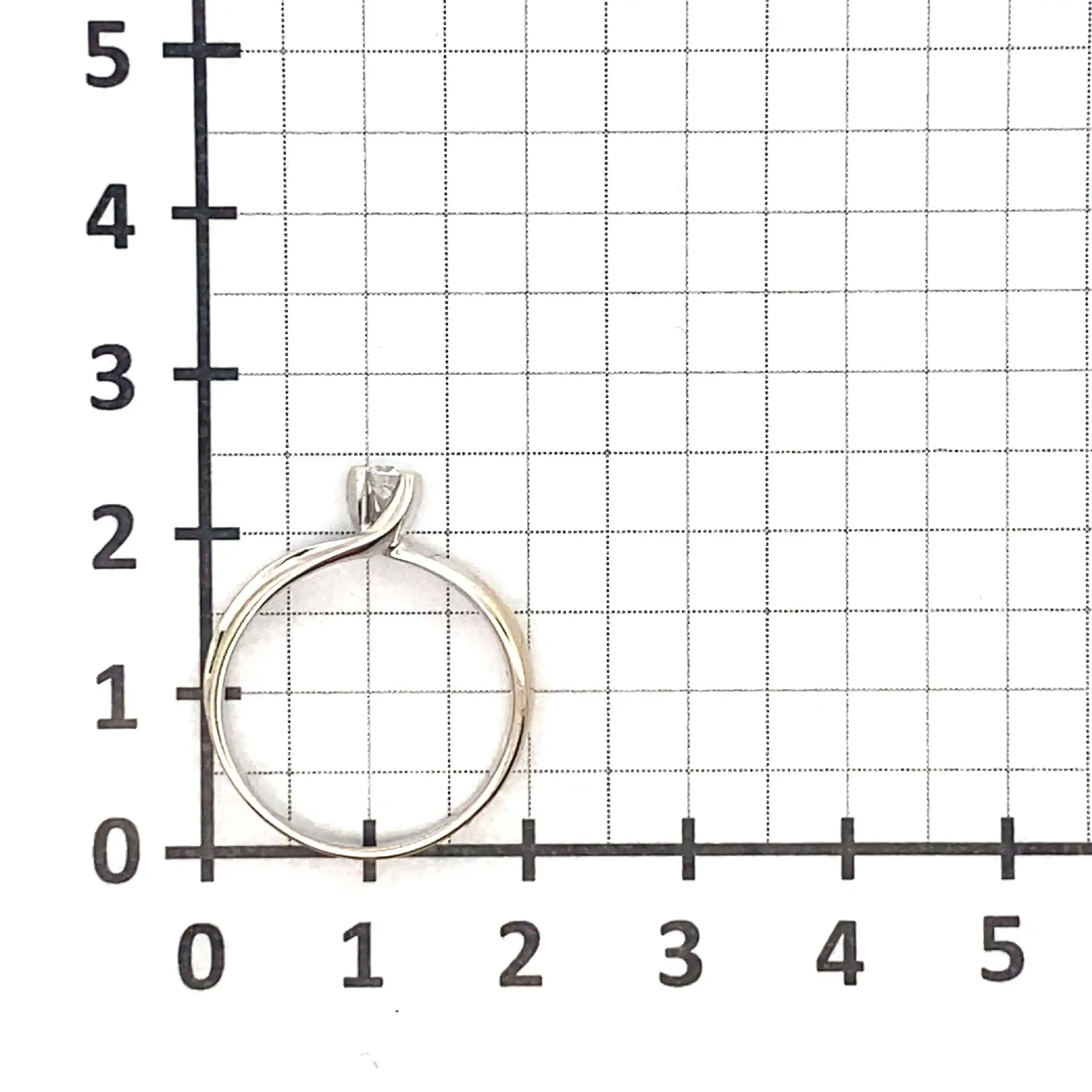 Ring Weißgold mit Brillant Ring Weißgold mit Brillant