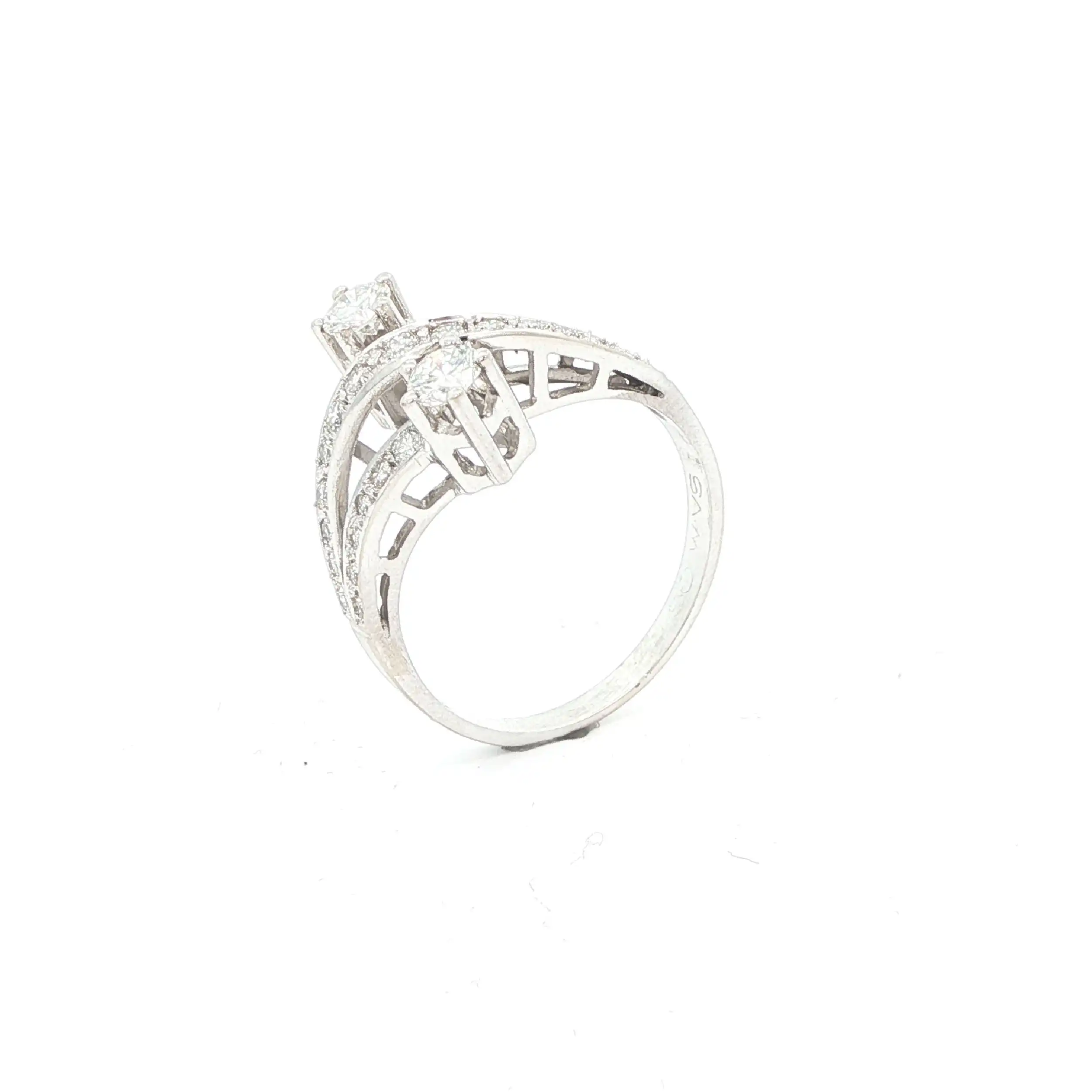 Ring Weißgold mit Brillanten Ring Weißgold mit Brillanten