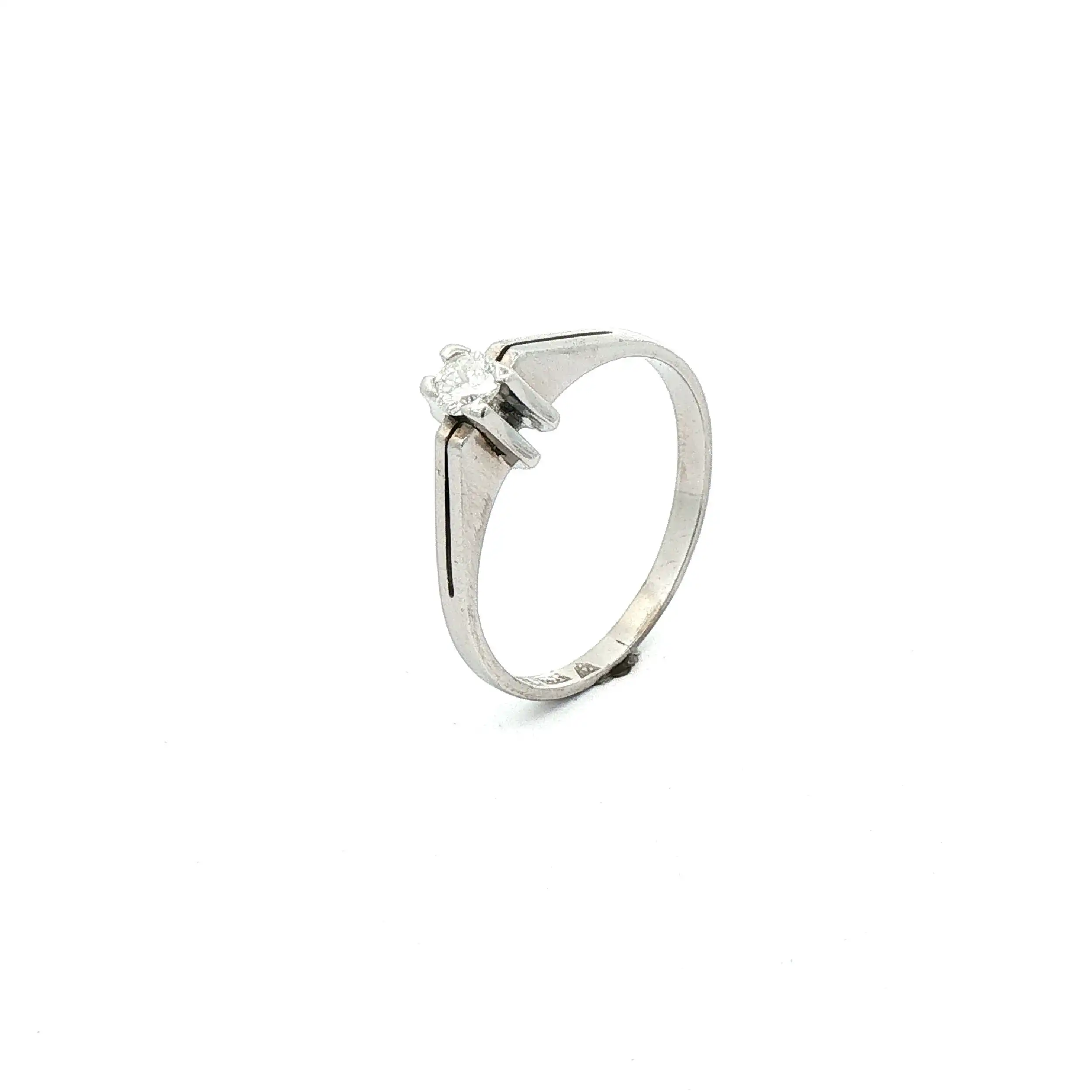 Ring Weißgold mit Brillant Ring Weißgold mit Brillant