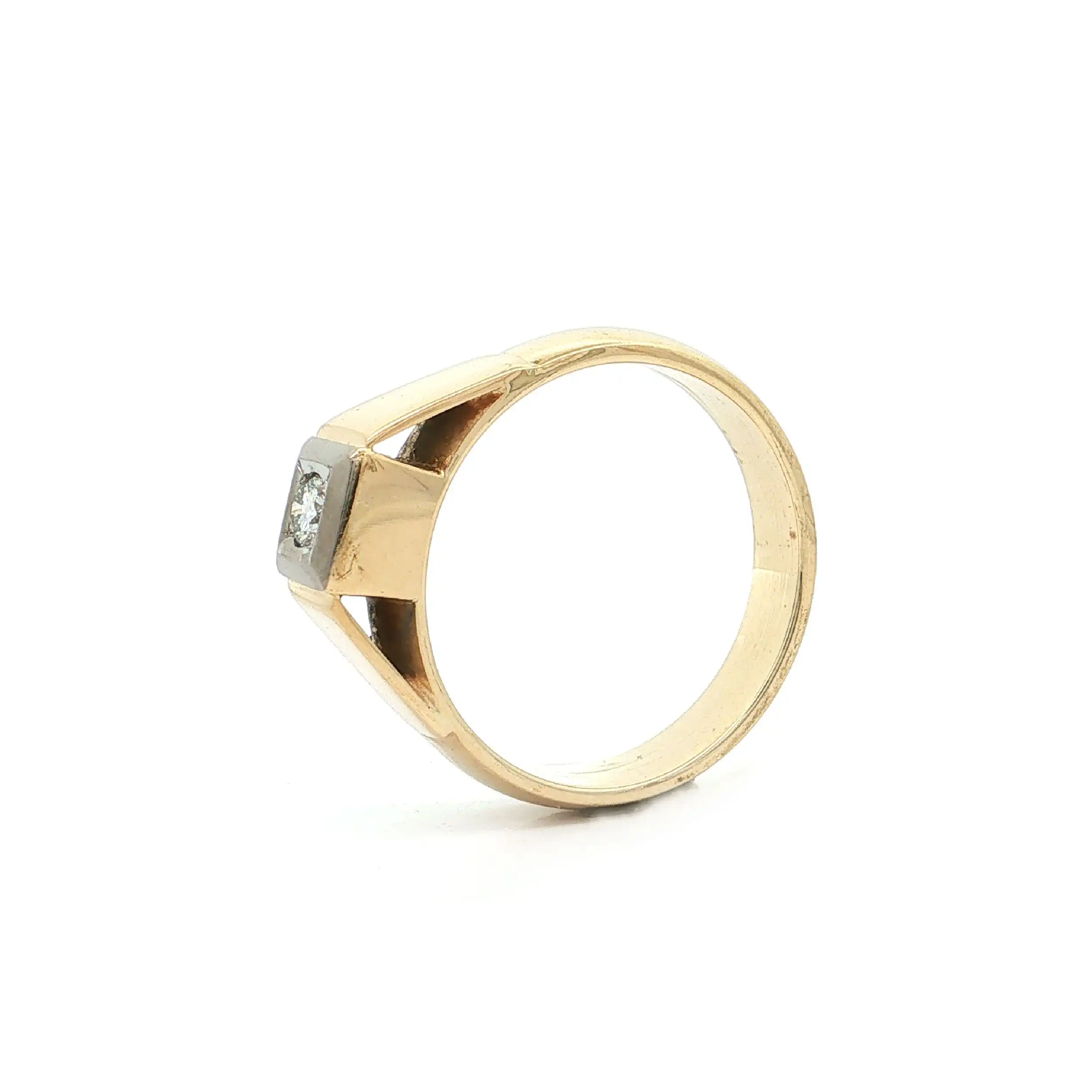 Ring Bicolor mit Brillant "Niessing"