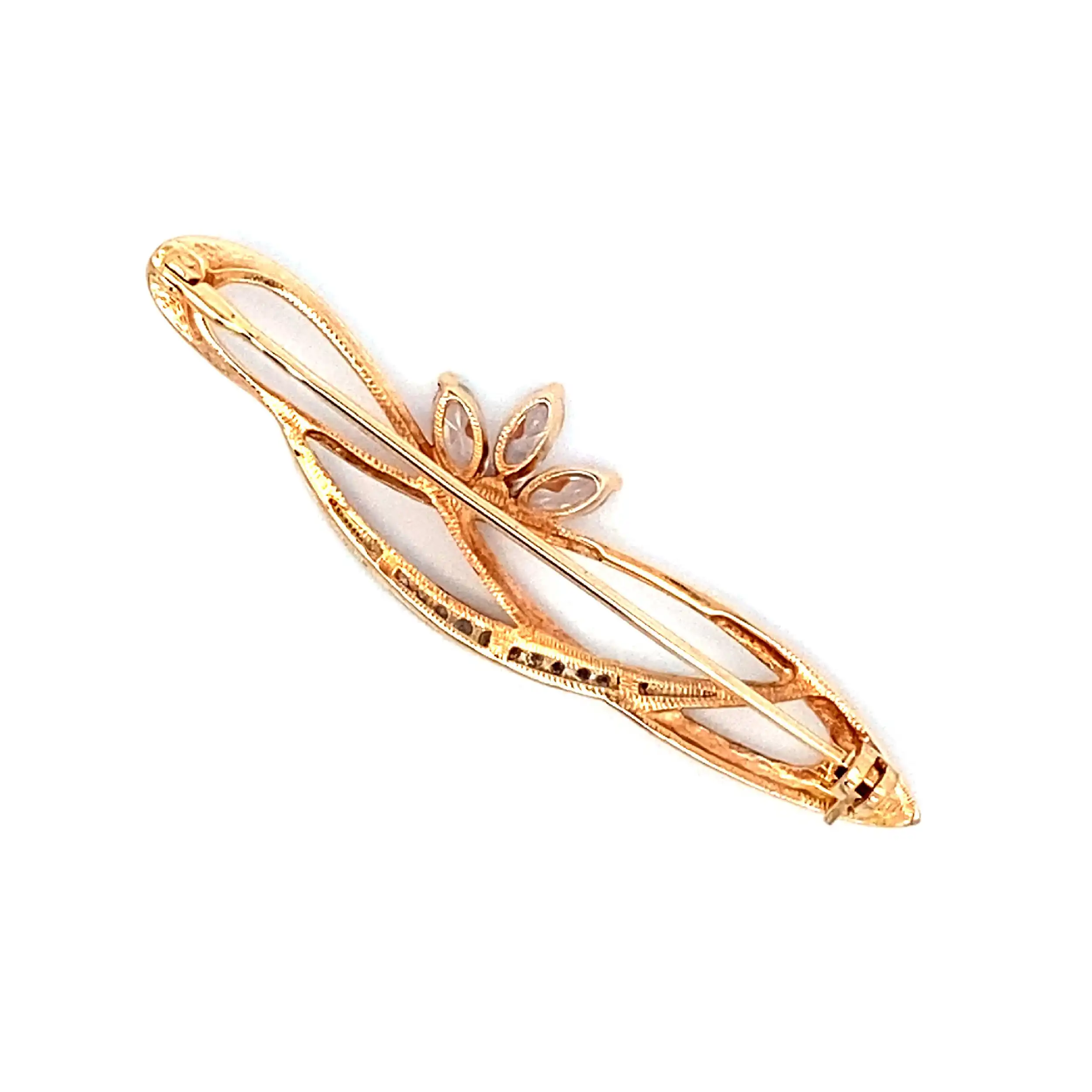 Brosche Roségold mit Zirkonia Brosche Roségold mit Zirkonia