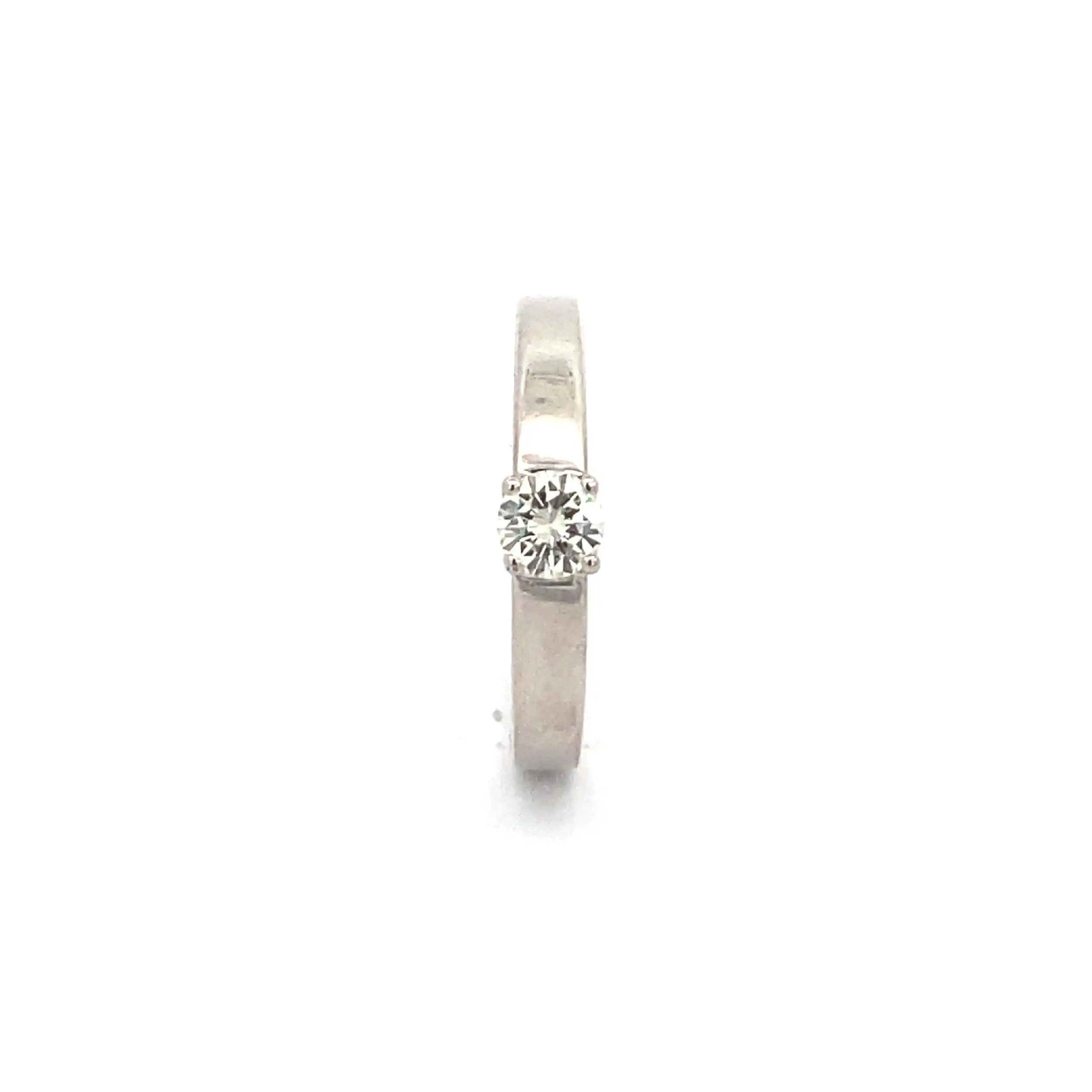 Ring Weißgold mit Brillant Ring Weißgold mit Brillant