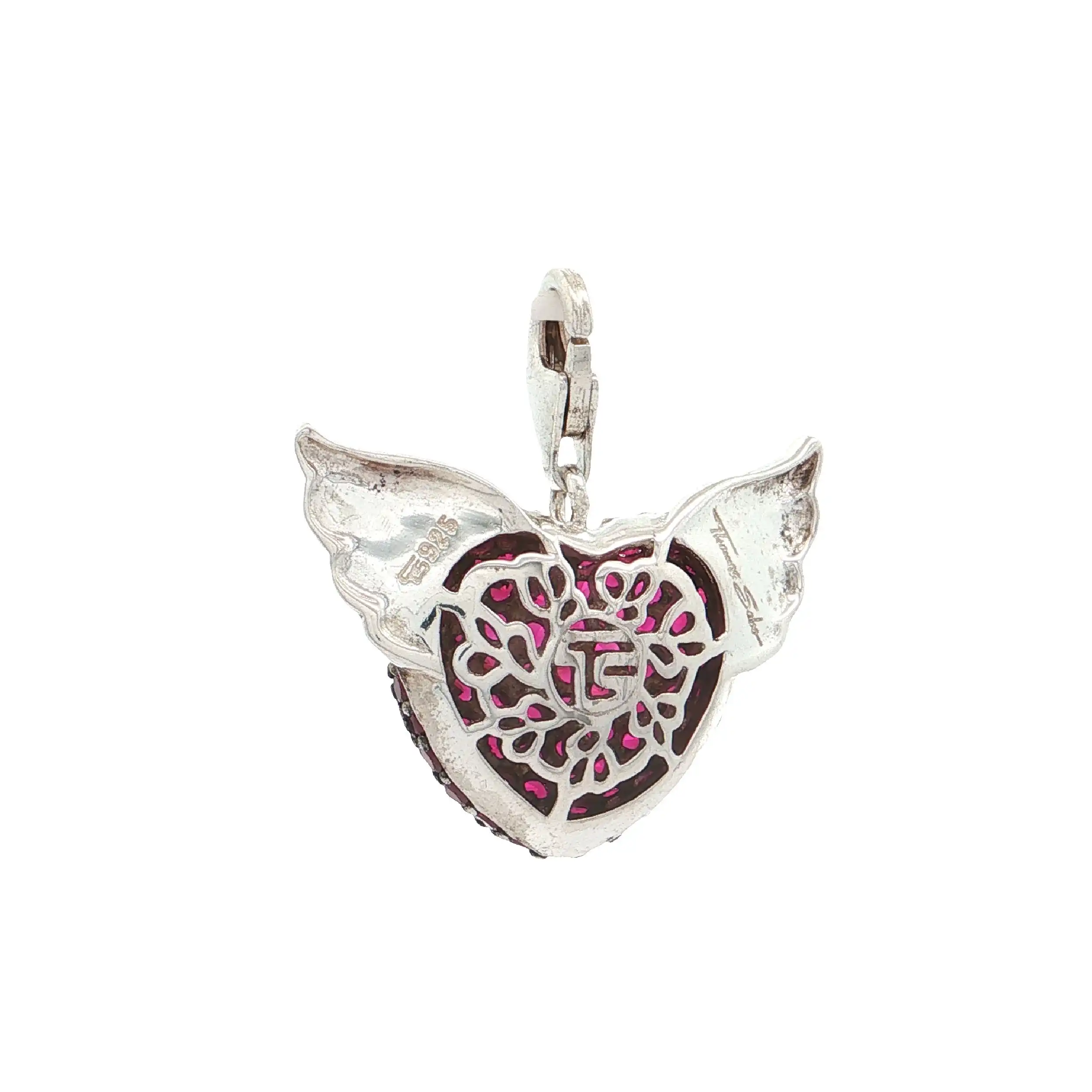 Anhänger/Charm Silber Herz mit Farbsteinen "Thomas Sabo"
