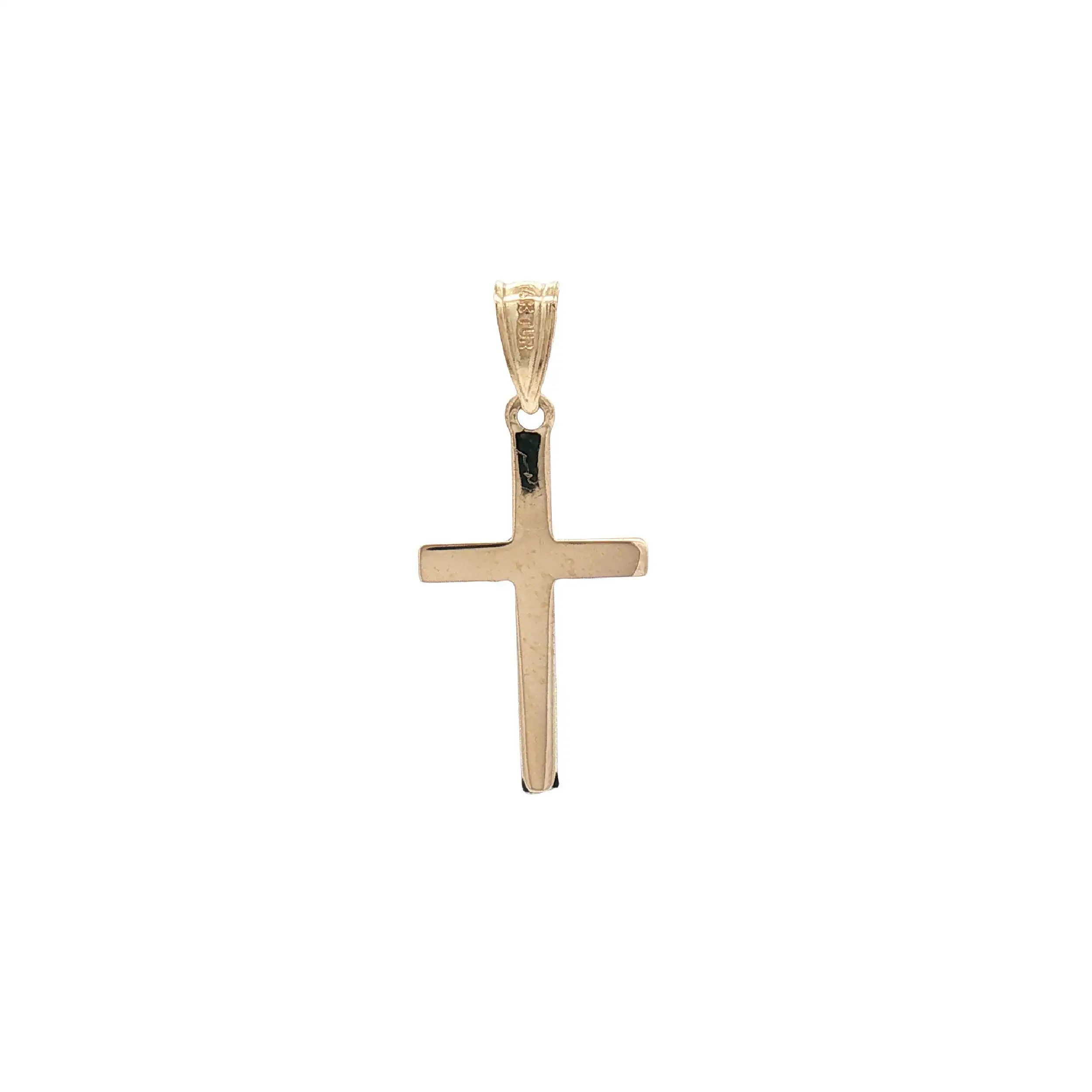 Kreuzanhänger Gelbgold