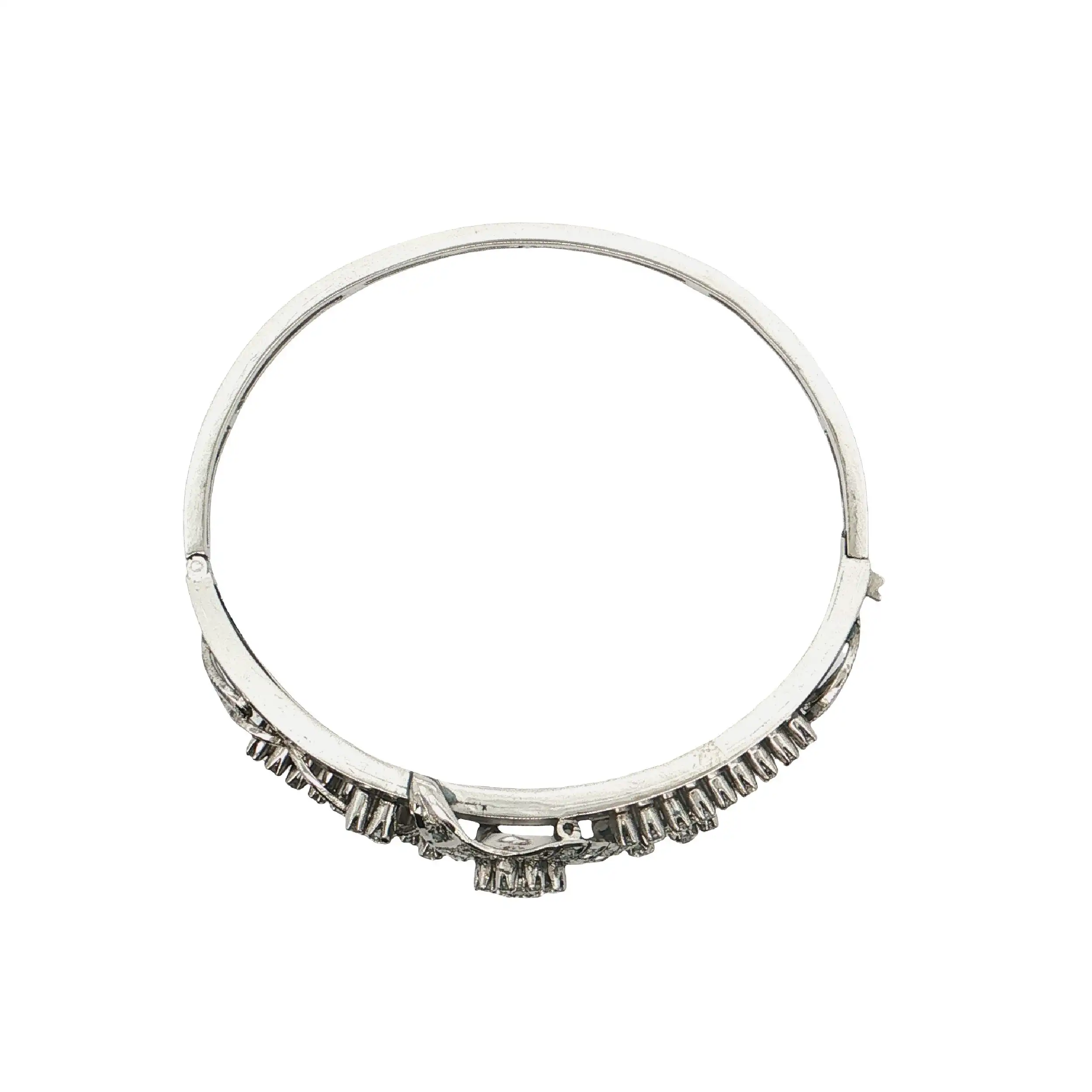 Armreif Weißgold mit Brillant und Diamanten