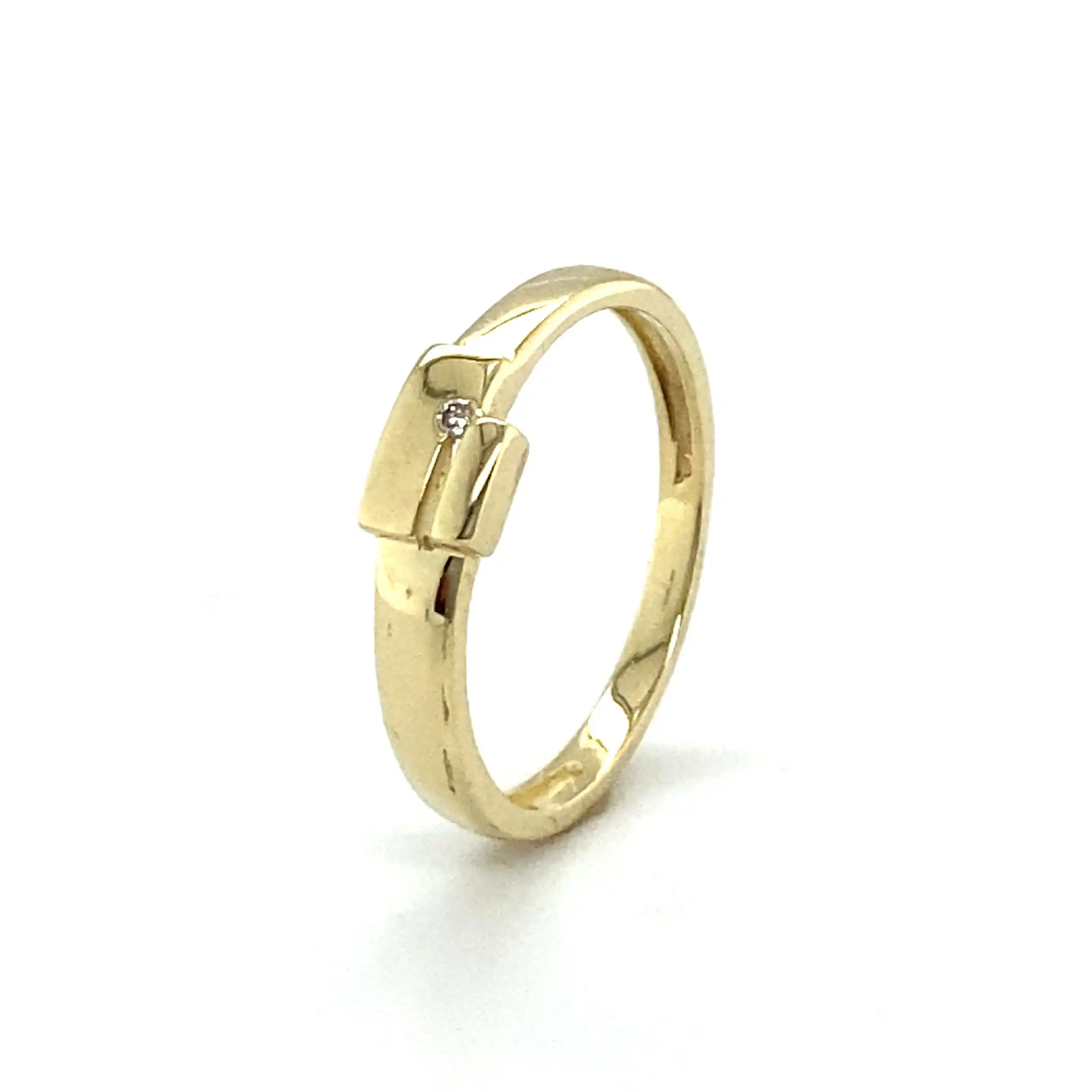 Ring Gelbgold mit Brillant Ring Gelbgold mit Brillant
