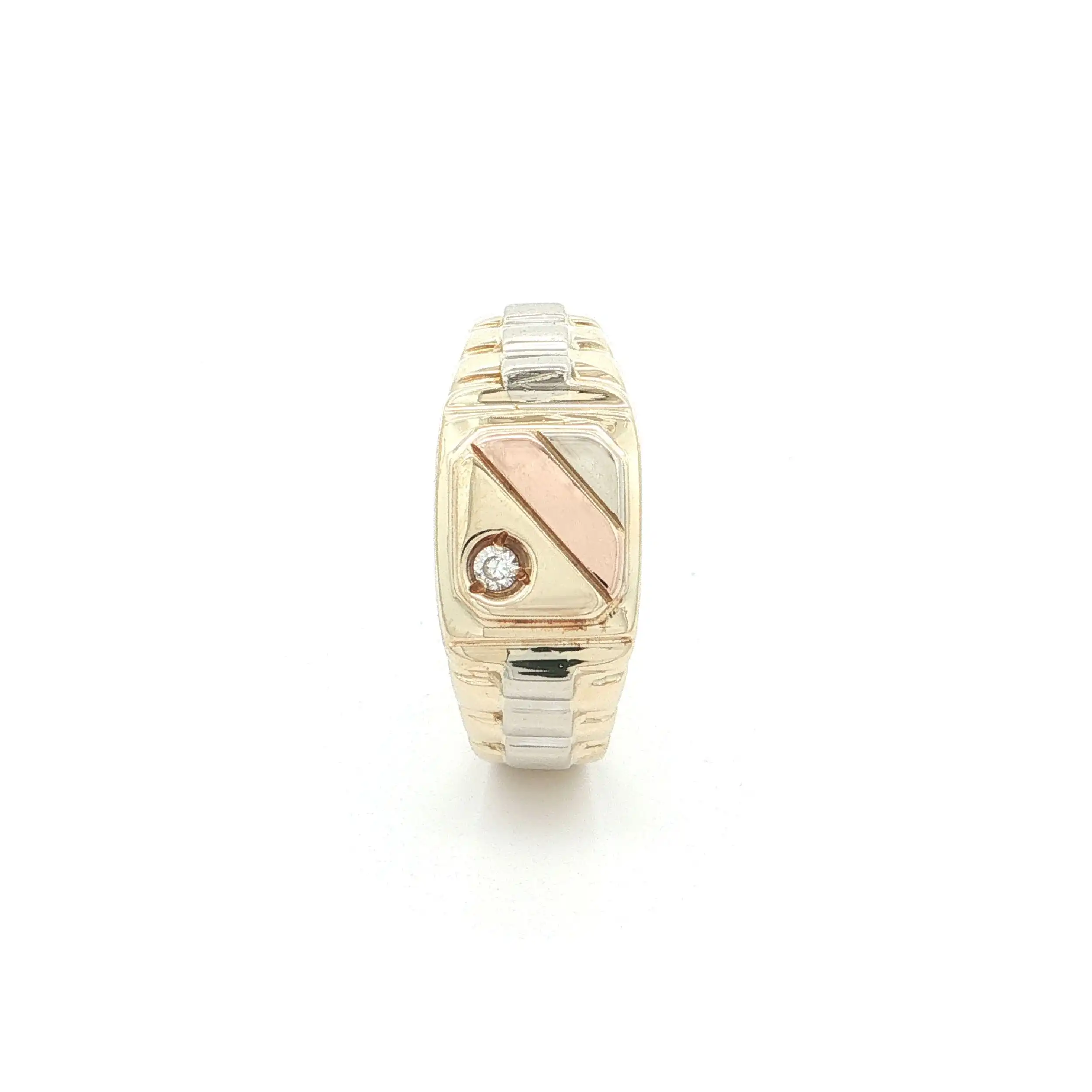 Ring Tricolor mit Zirkonia