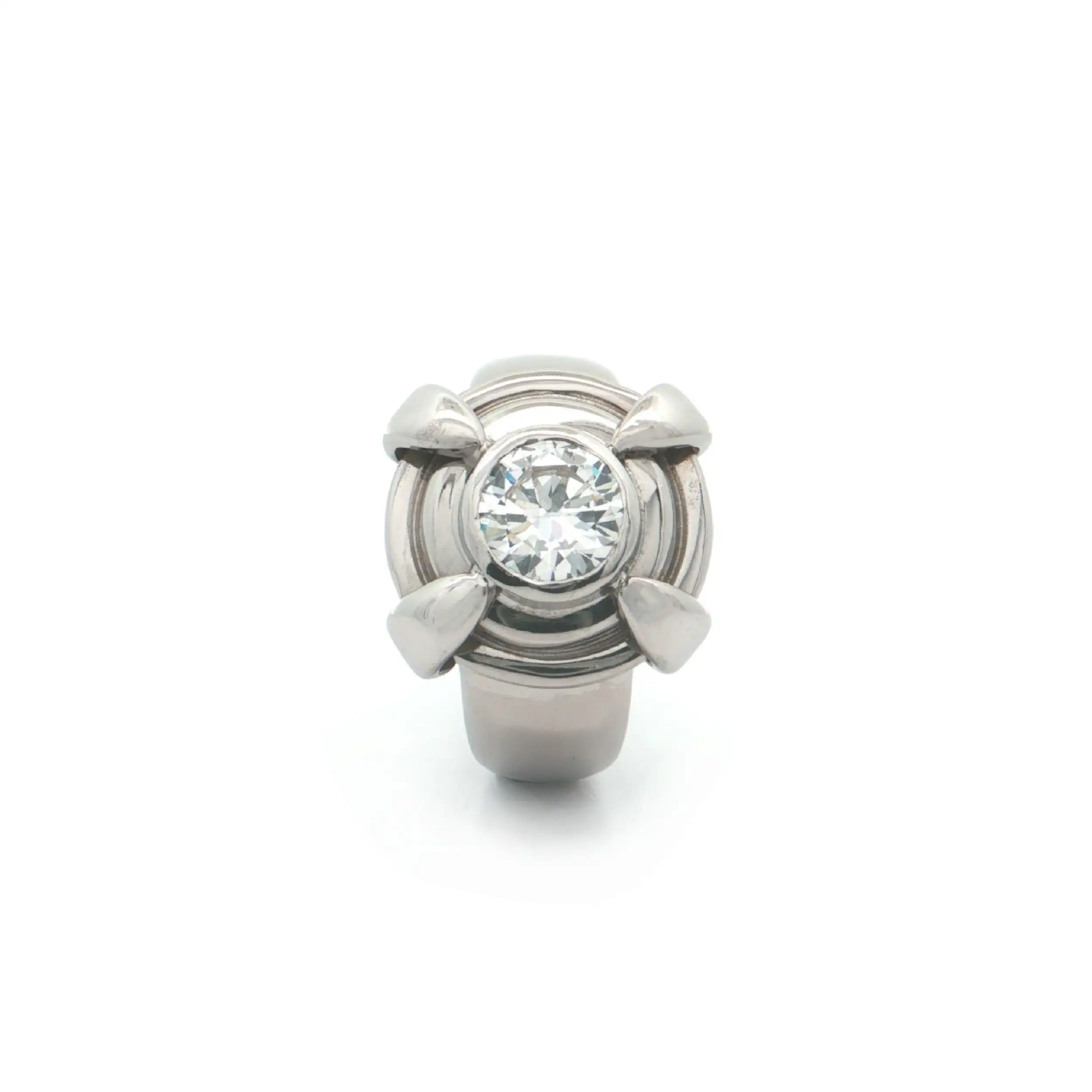 Ring Weißgold mit Zirkonia Ring Weißgold mit Zirkonia