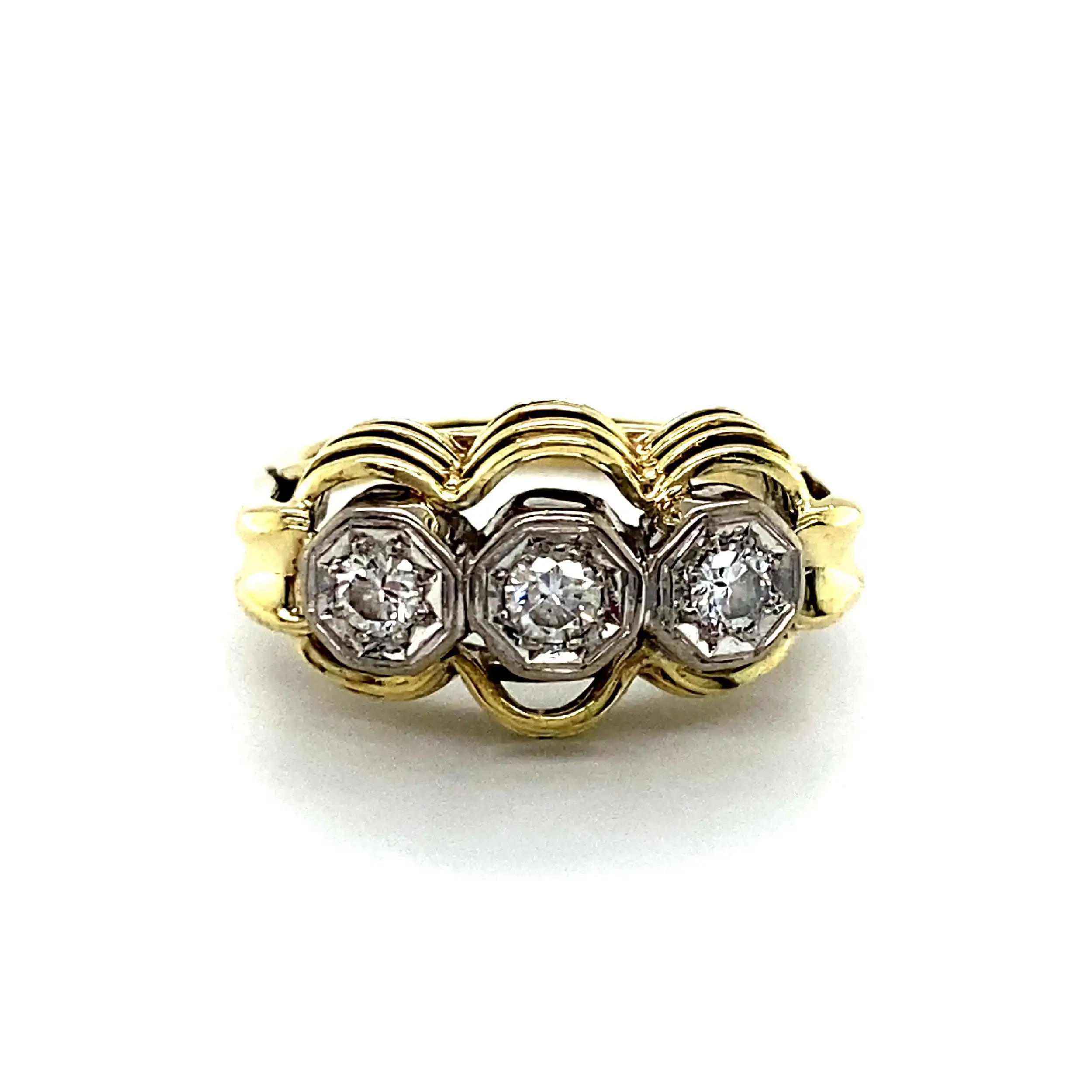Ring Bicolor mit Brillanten Ring Bicolor mit Brillanten