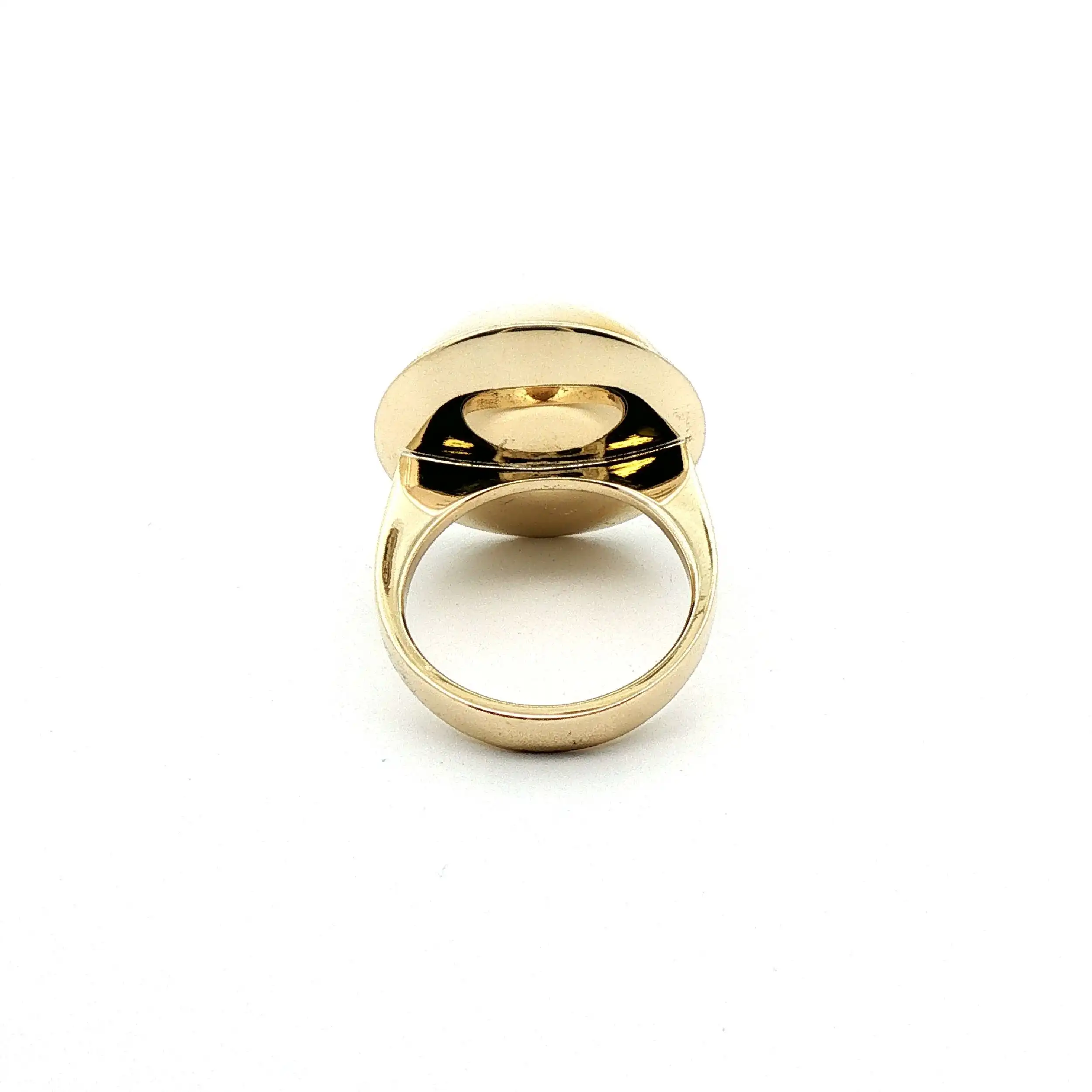 Ring Gelbgold mit Mabe Perle