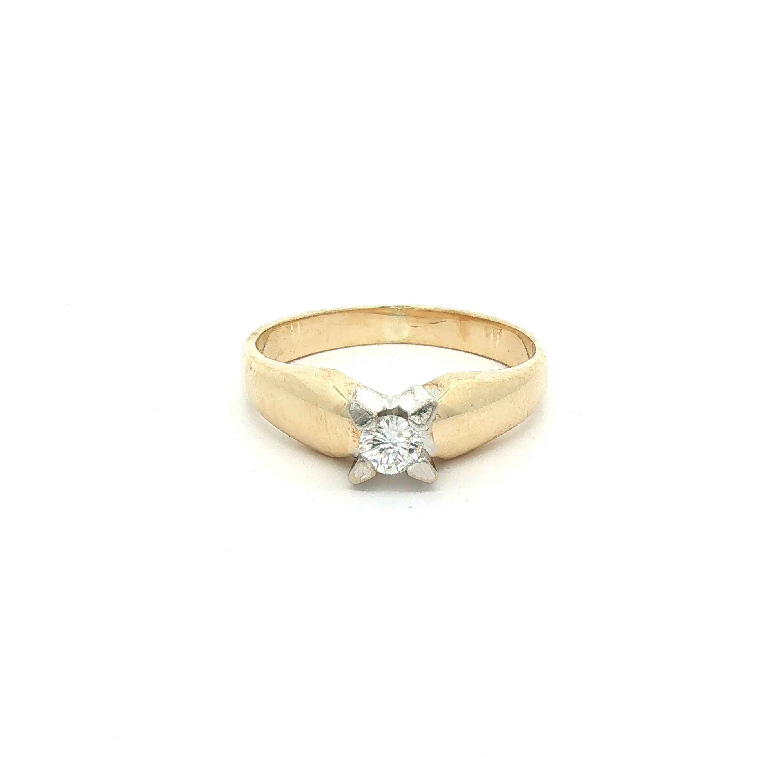 Ring Bicolor mit Brillant Ring Bicolor mit Brillant