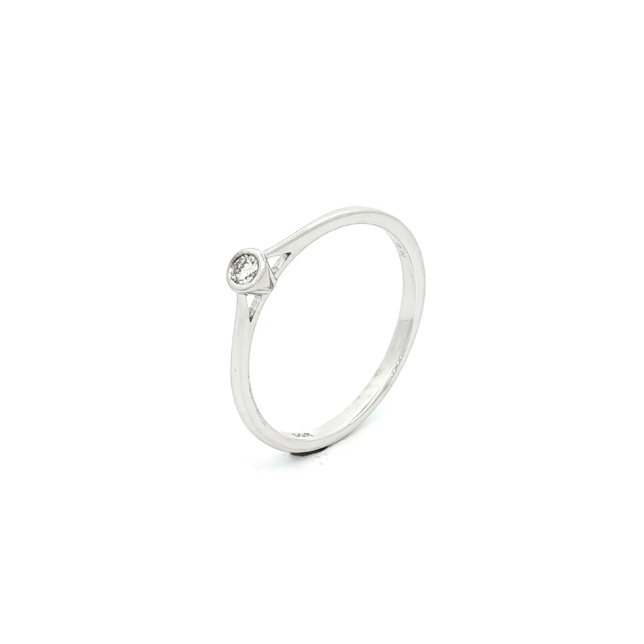 Solitärring Weißgold mit Brillant 0,05ct Solitärring Weißgold mit Brillant 0,05ct