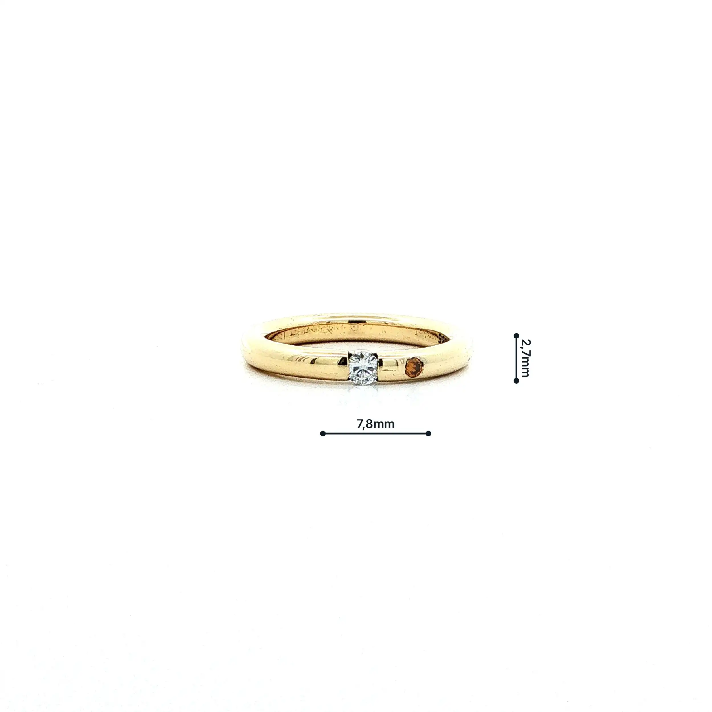 Ring mit Brillant & Fancy Diamond Ring mit Brillant & Fancy Diamond