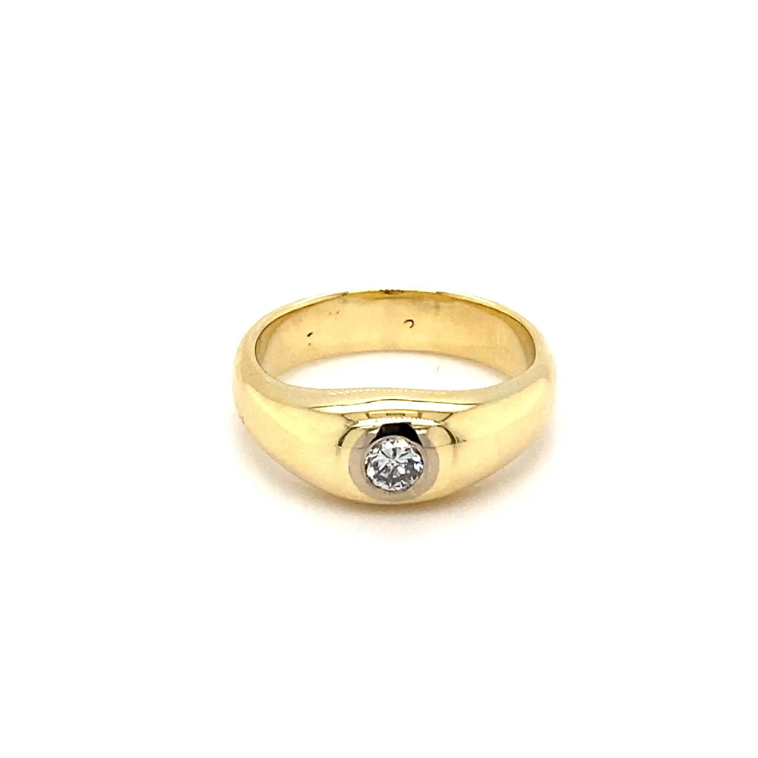 Ring Gelbgold mit Brillant Ring Gelbgold mit Brillant