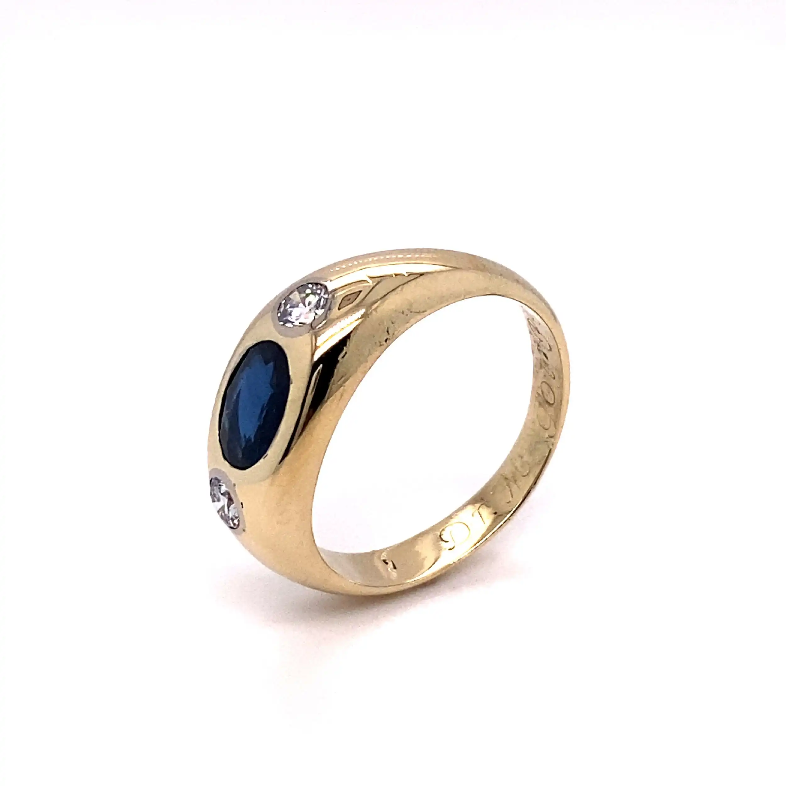 Ring mit Brillanten und Saphir Ring mit Brillanten und Saphir