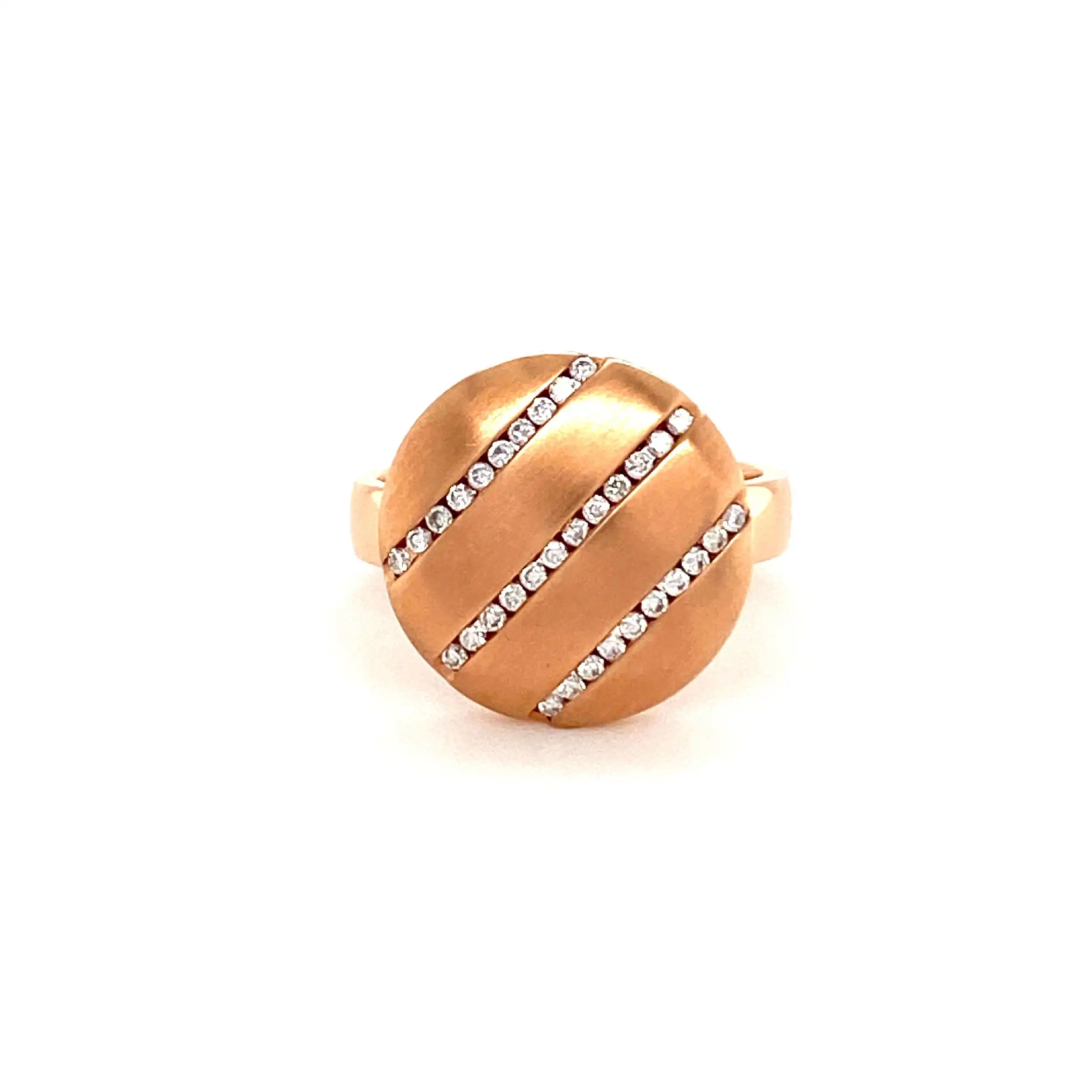 Ring Roségold mit Brillanten, graviert mit 0,256ct. Ring Roségold mit Brillanten, graviert mit 0,256ct.