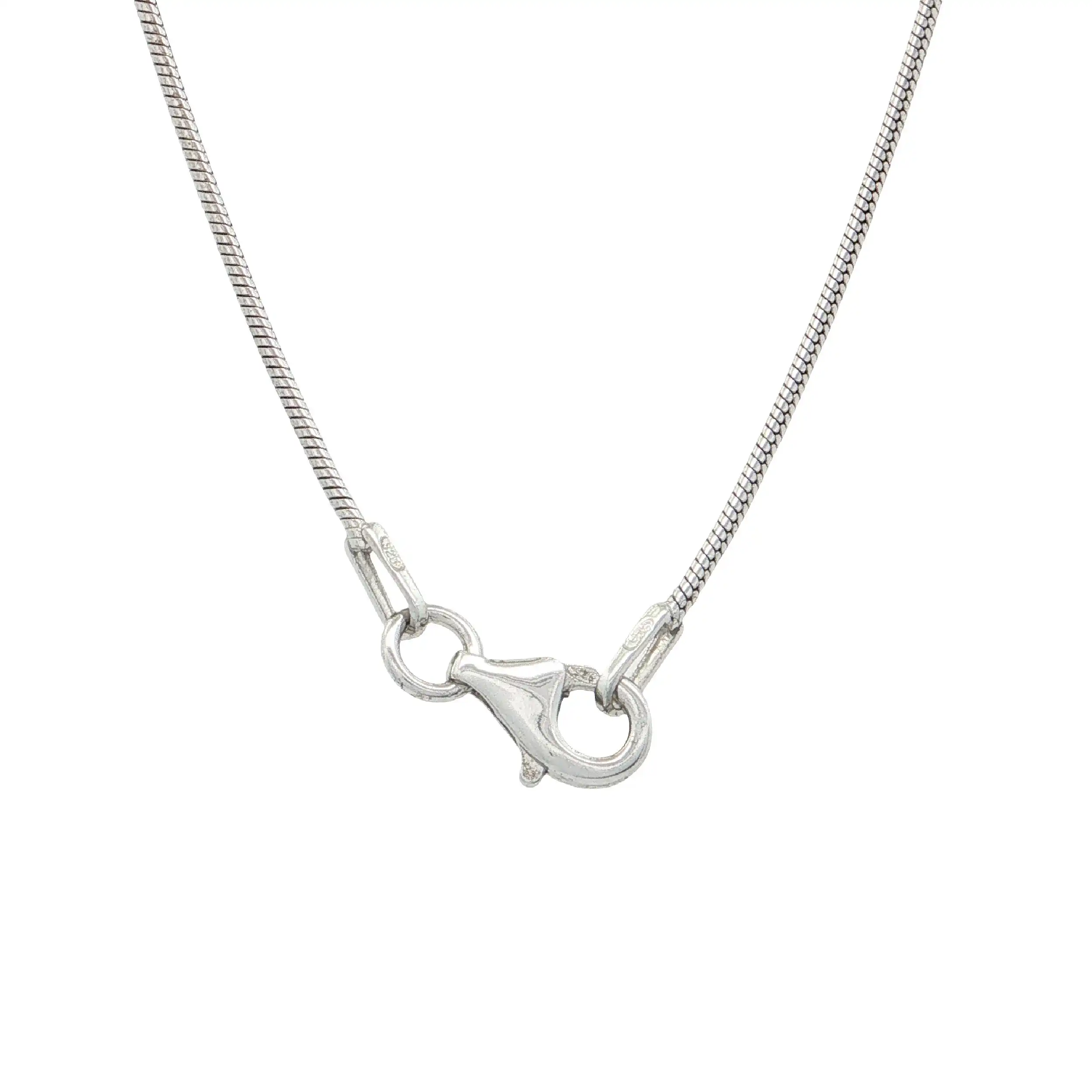 Schlangenkette mit Anhänger Bicolor mit Zirkonia Schlangenkette mit Anhänger Bicolor mit Zirkonia