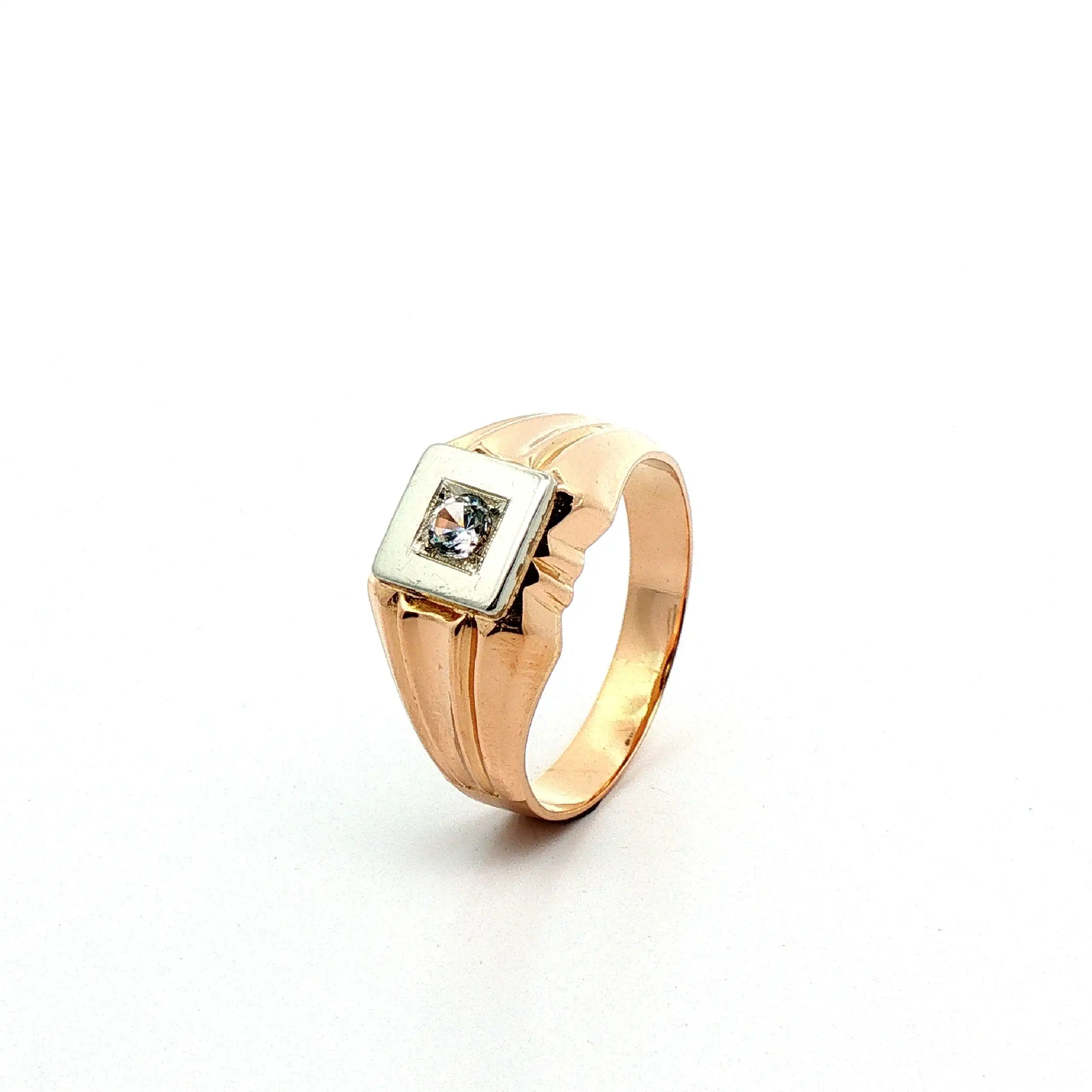 Ring Bicolor mit Zirkonia
