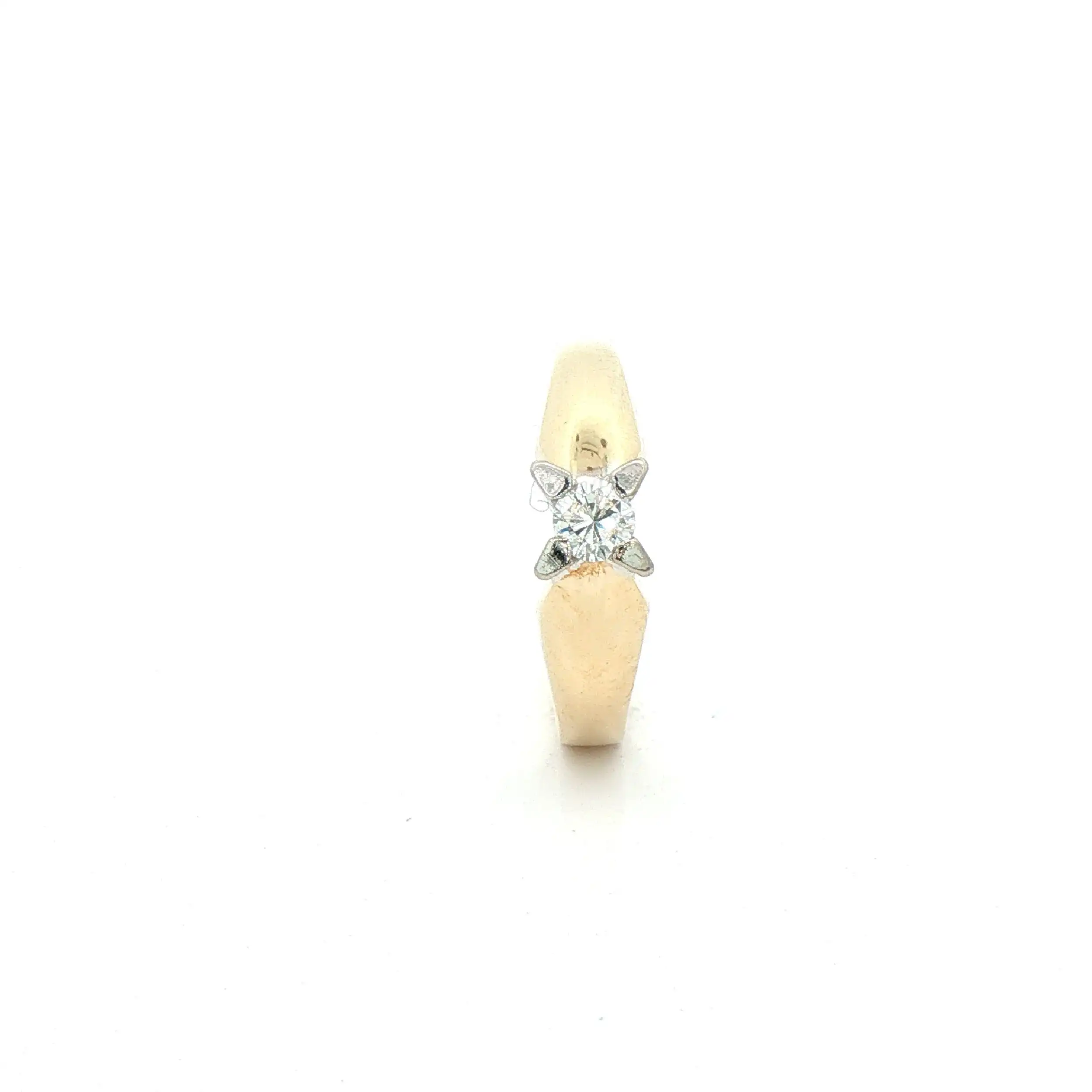 Ring Bicolor mit Brillant