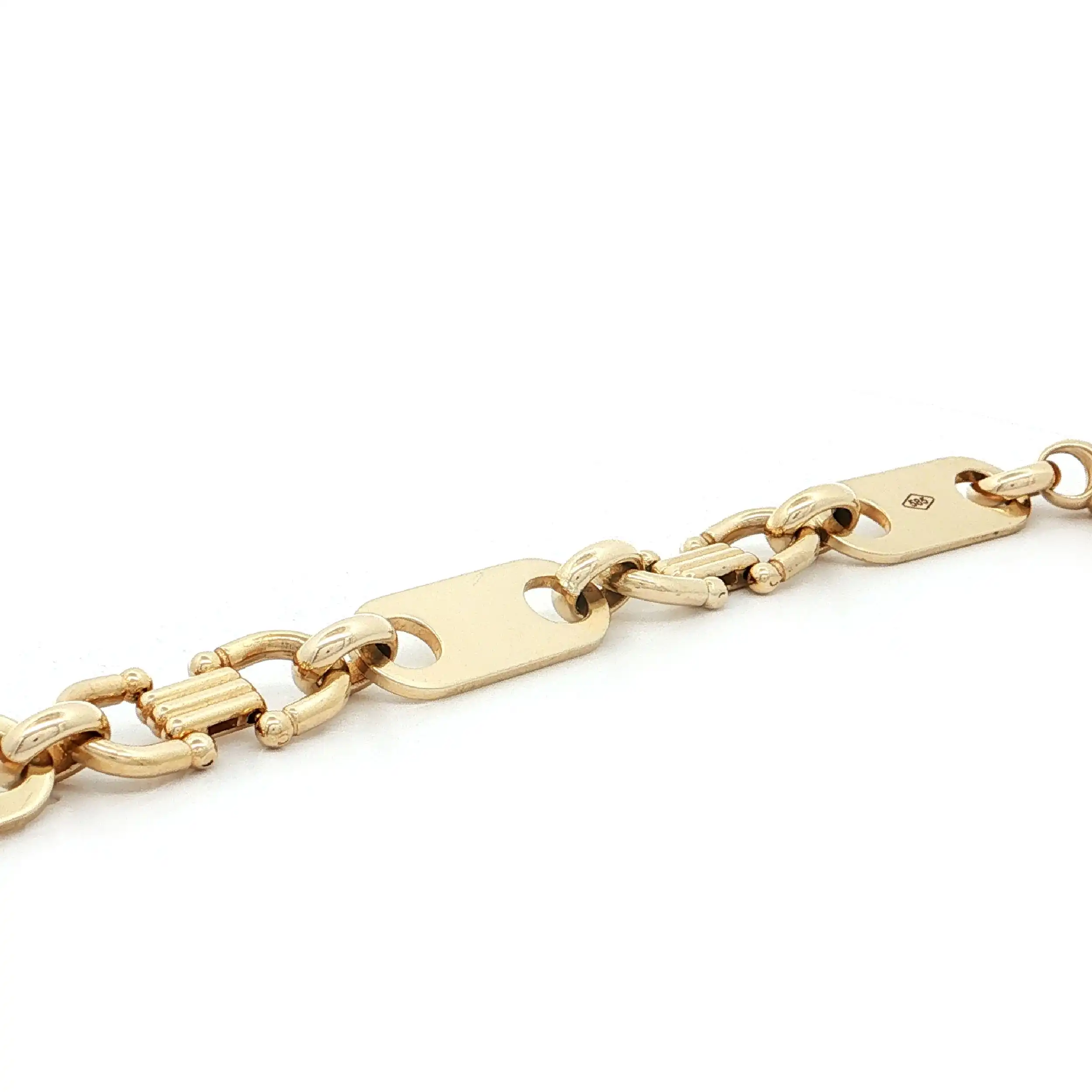 Plattenarmband Gelbgold