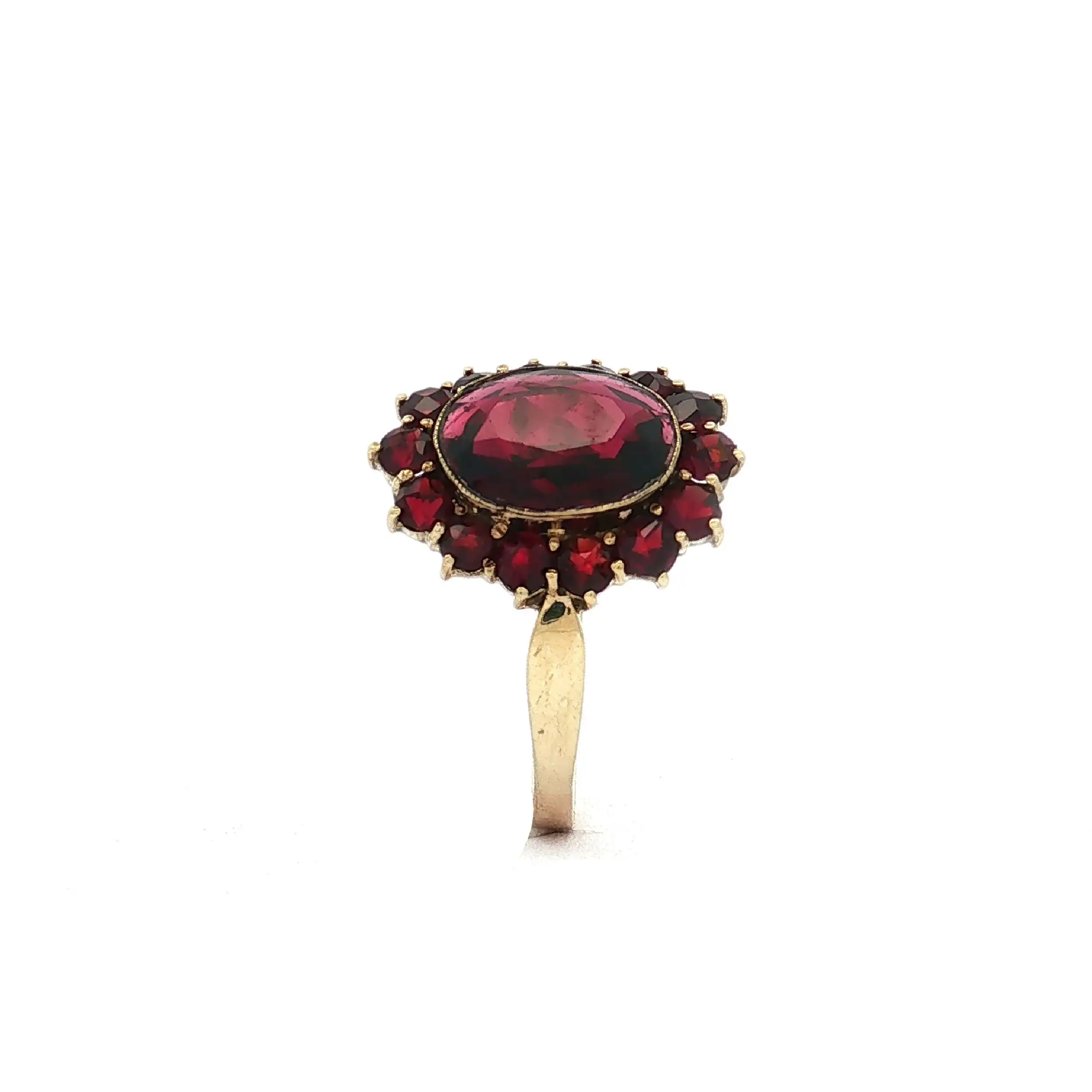 Ring Gelbgold mit Granat
