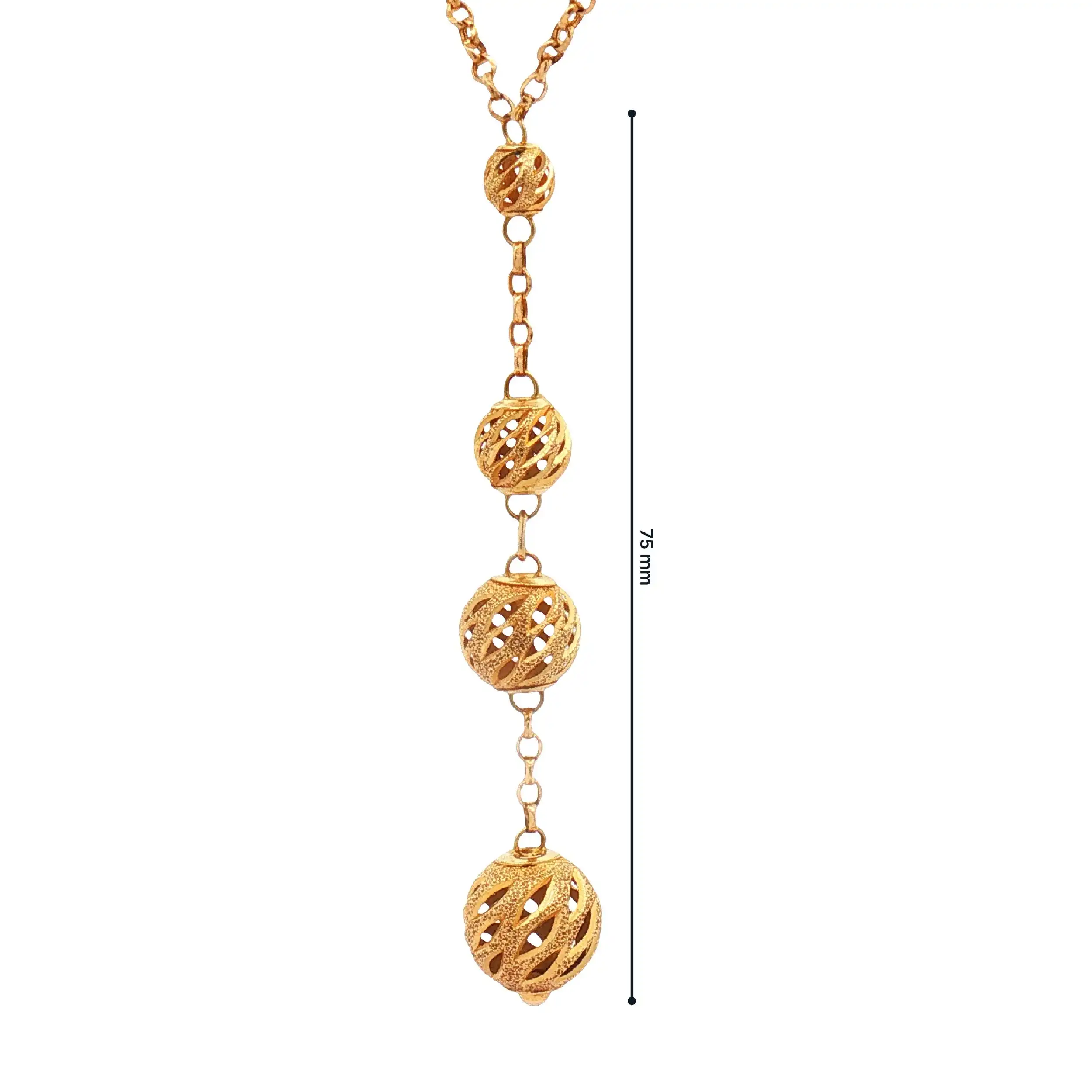 Erbskette Gelbgold mit Kugeln Erbskette Gelbgold mit Kugeln