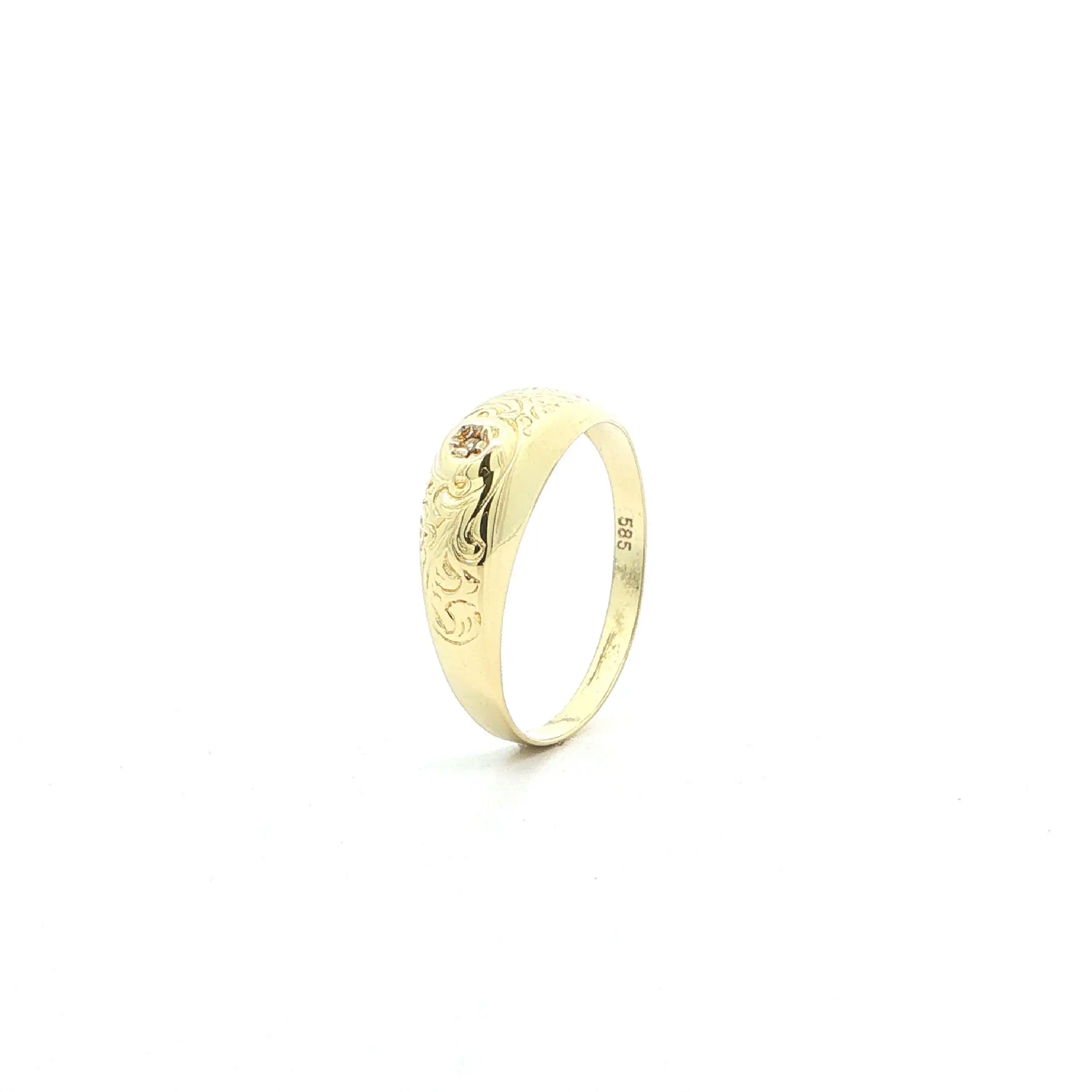 Ring Gelbgold mit Diamant Ring Gelbgold mit Diamant