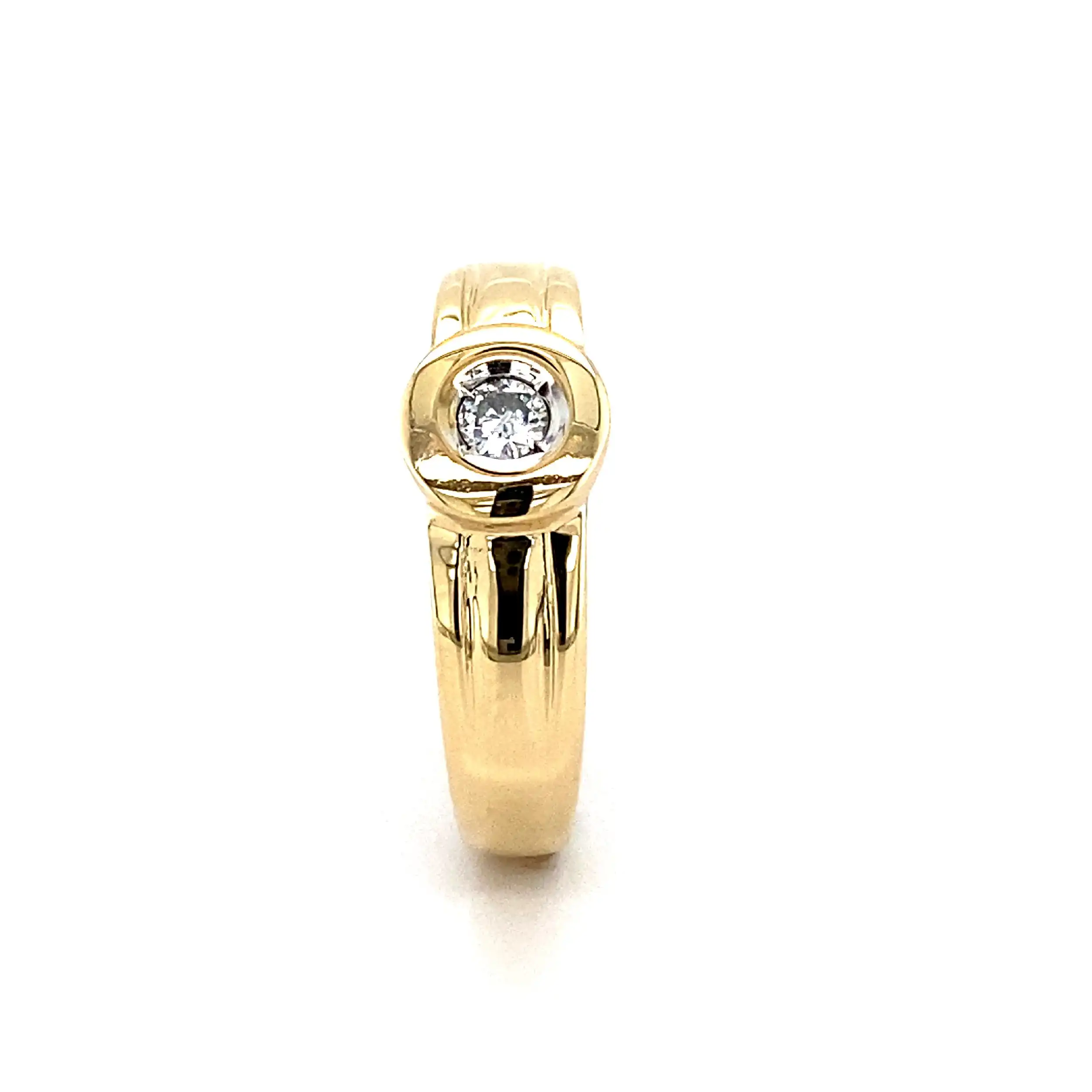 Ring Gelbgold mit Brillant Ring Gelbgold mit Brillant