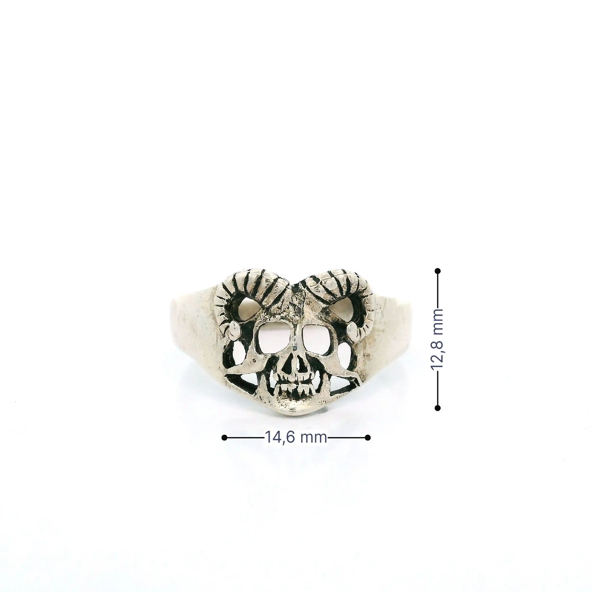 Silberring Totenkopf