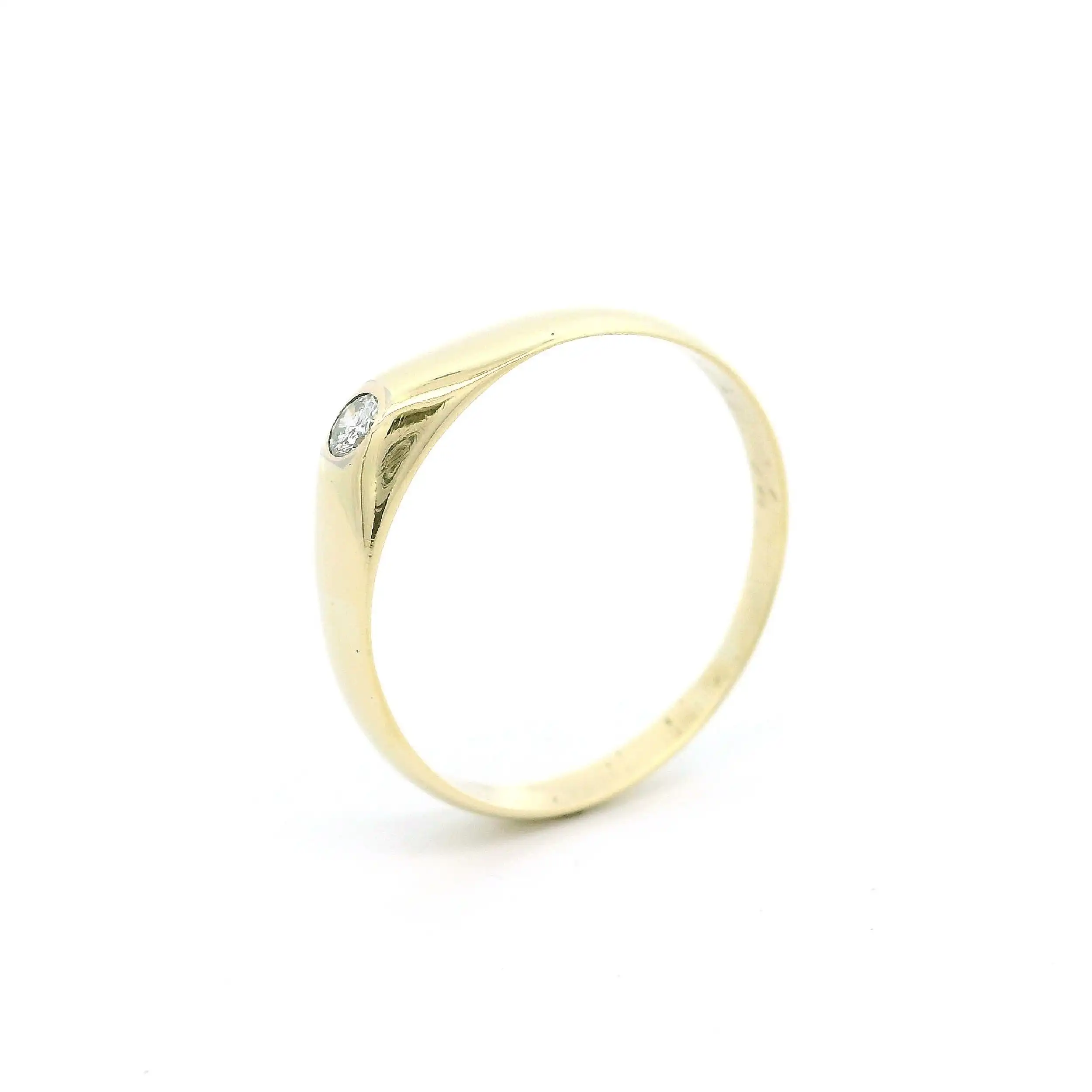 Ring Gelbgold mit Brillant
