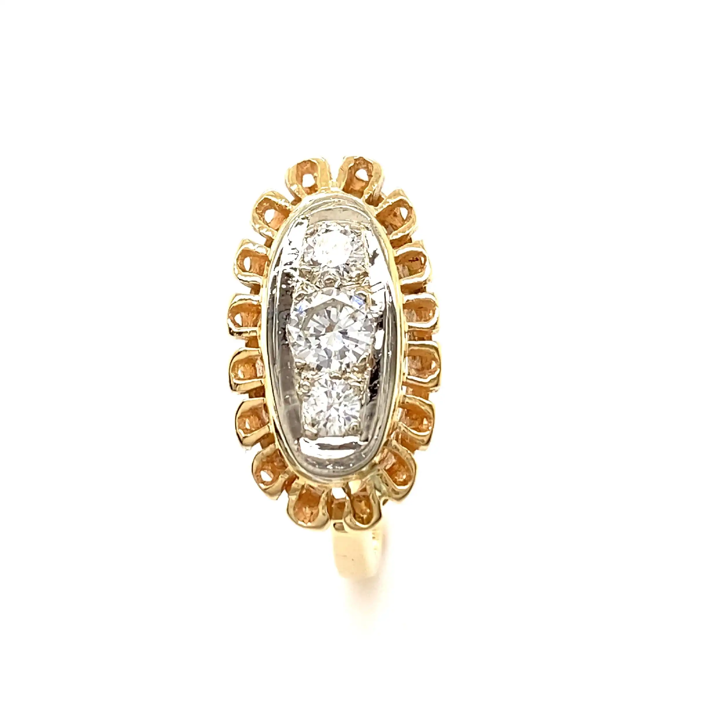 Ring Bicolor mit Brillanten Ring Bicolor mit Brillanten