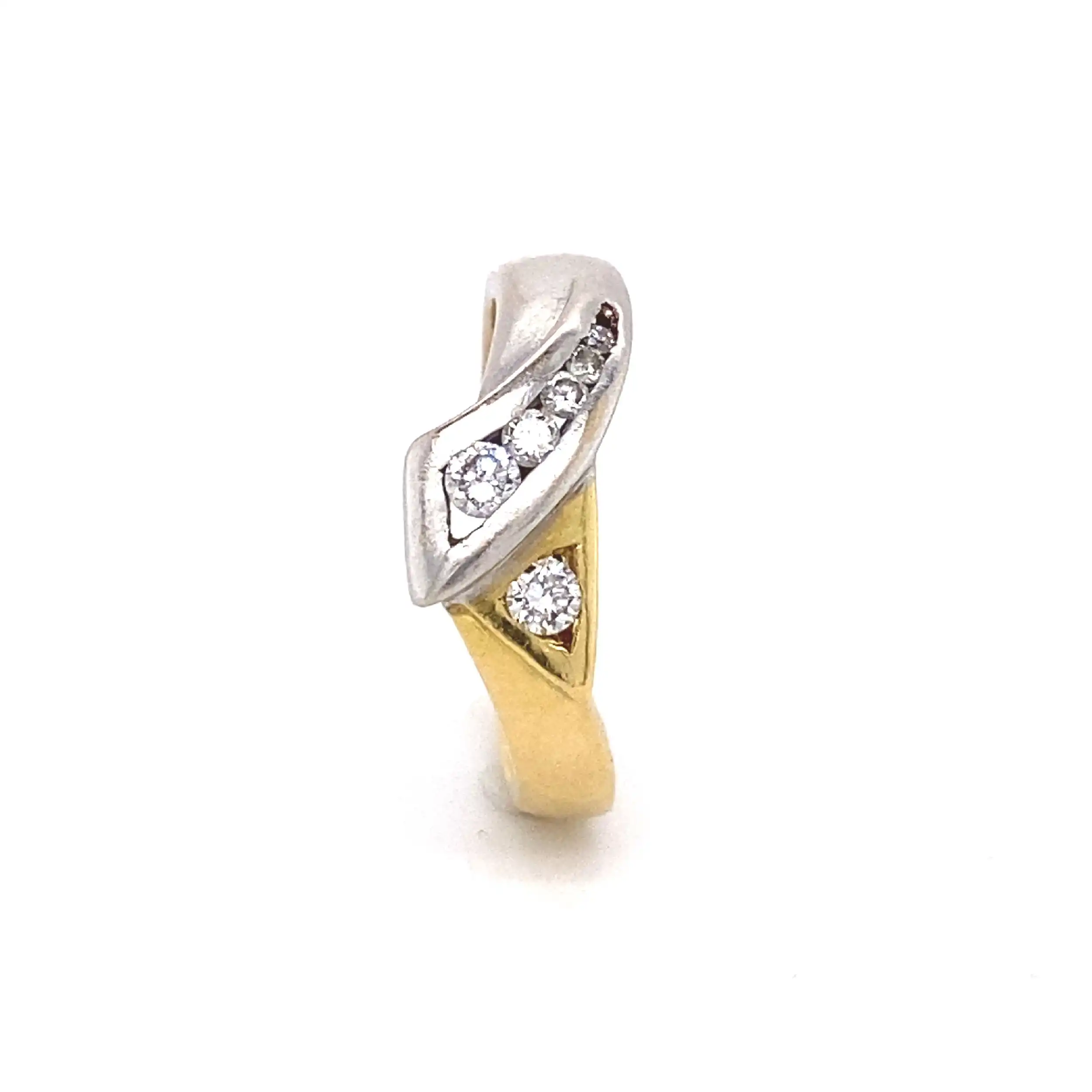 Ring Bicolor mit Brillanten