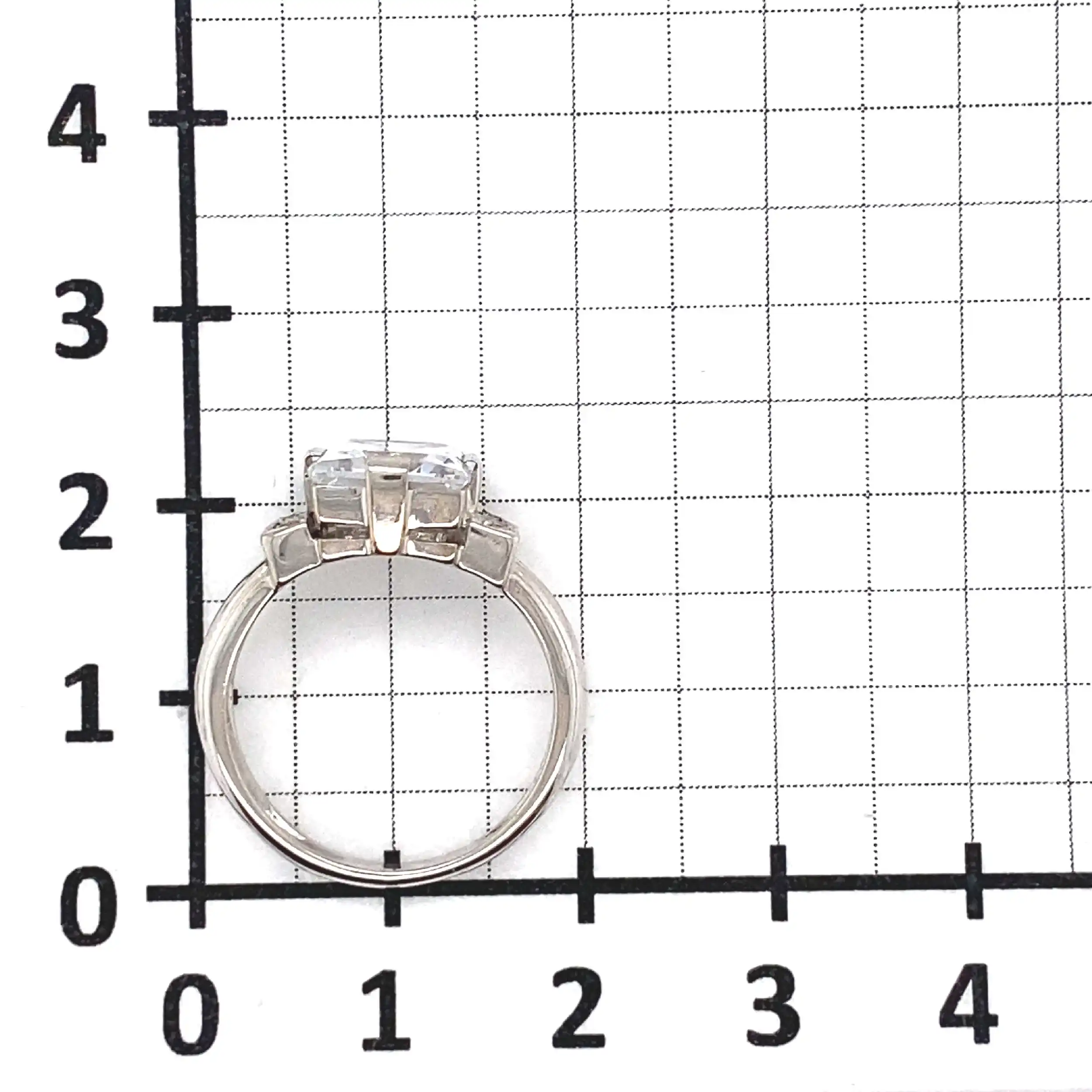 Ring Weißgold mit Zirkonia Ring Weißgold mit Zirkonia