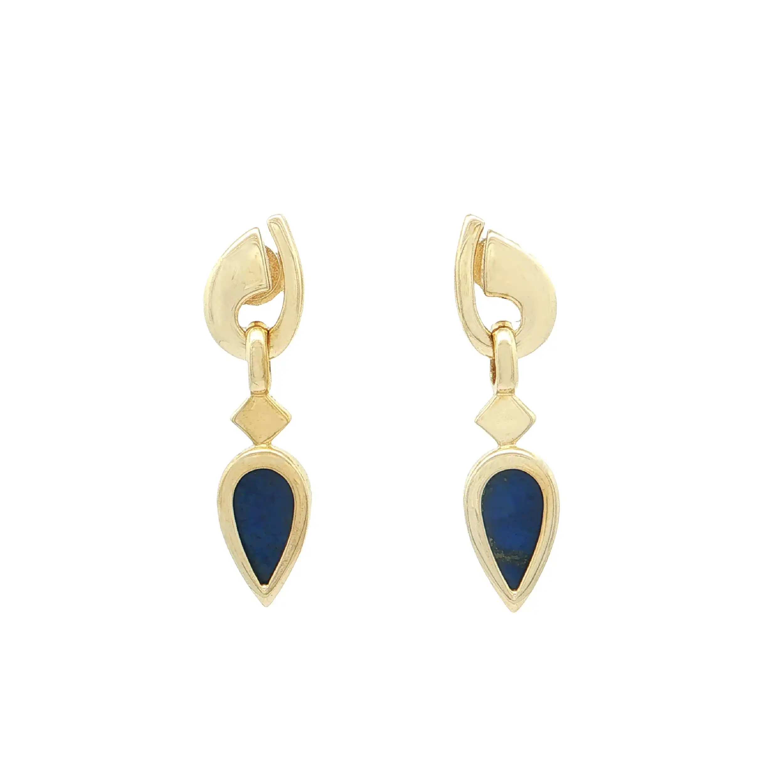 Ohrhänger Gelbgold mit Lapislazuli Ohrhänger Gelbgold mit Lapislazuli