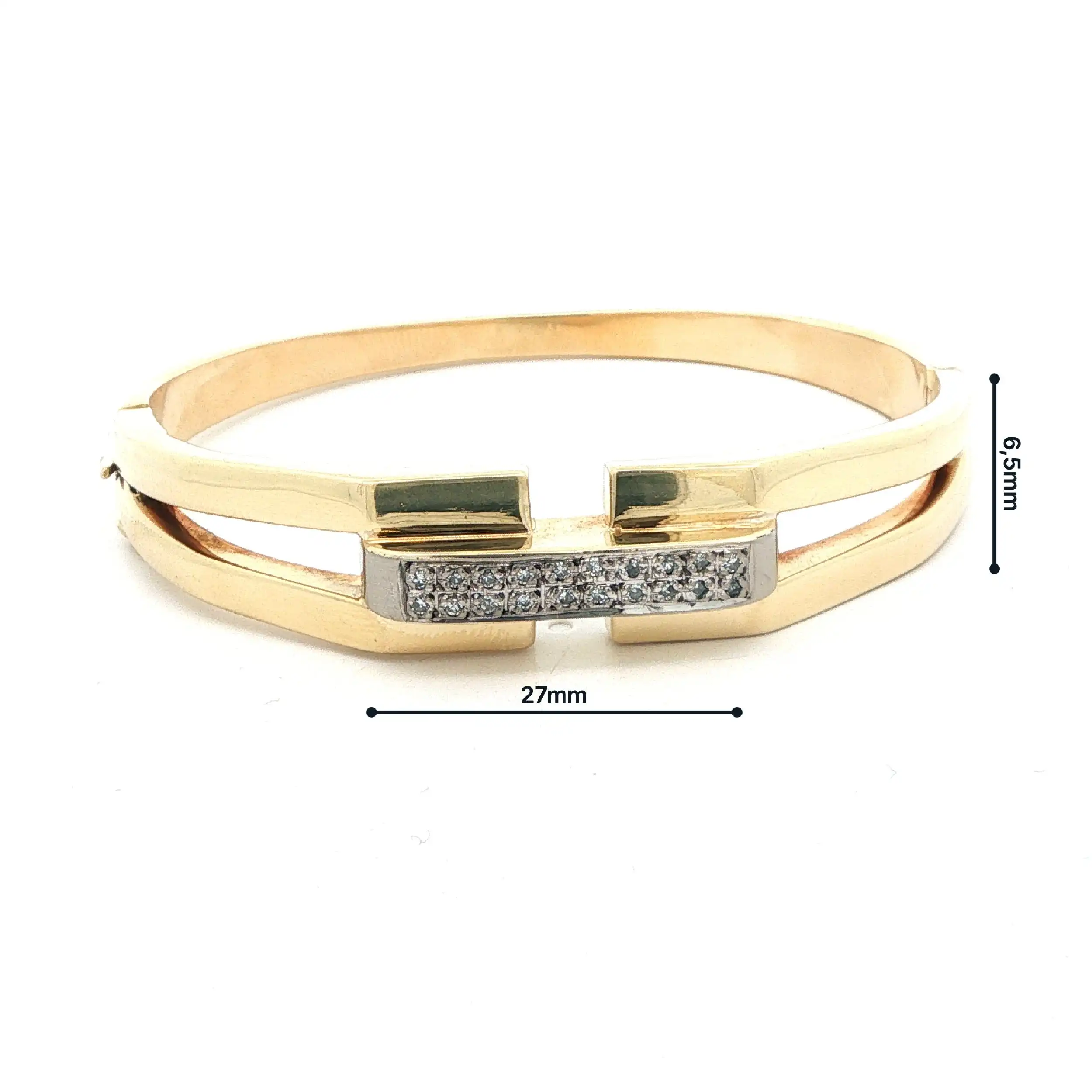 Armreif Gelbgold mit Brillanten Armreif Gelbgold mit Brillanten