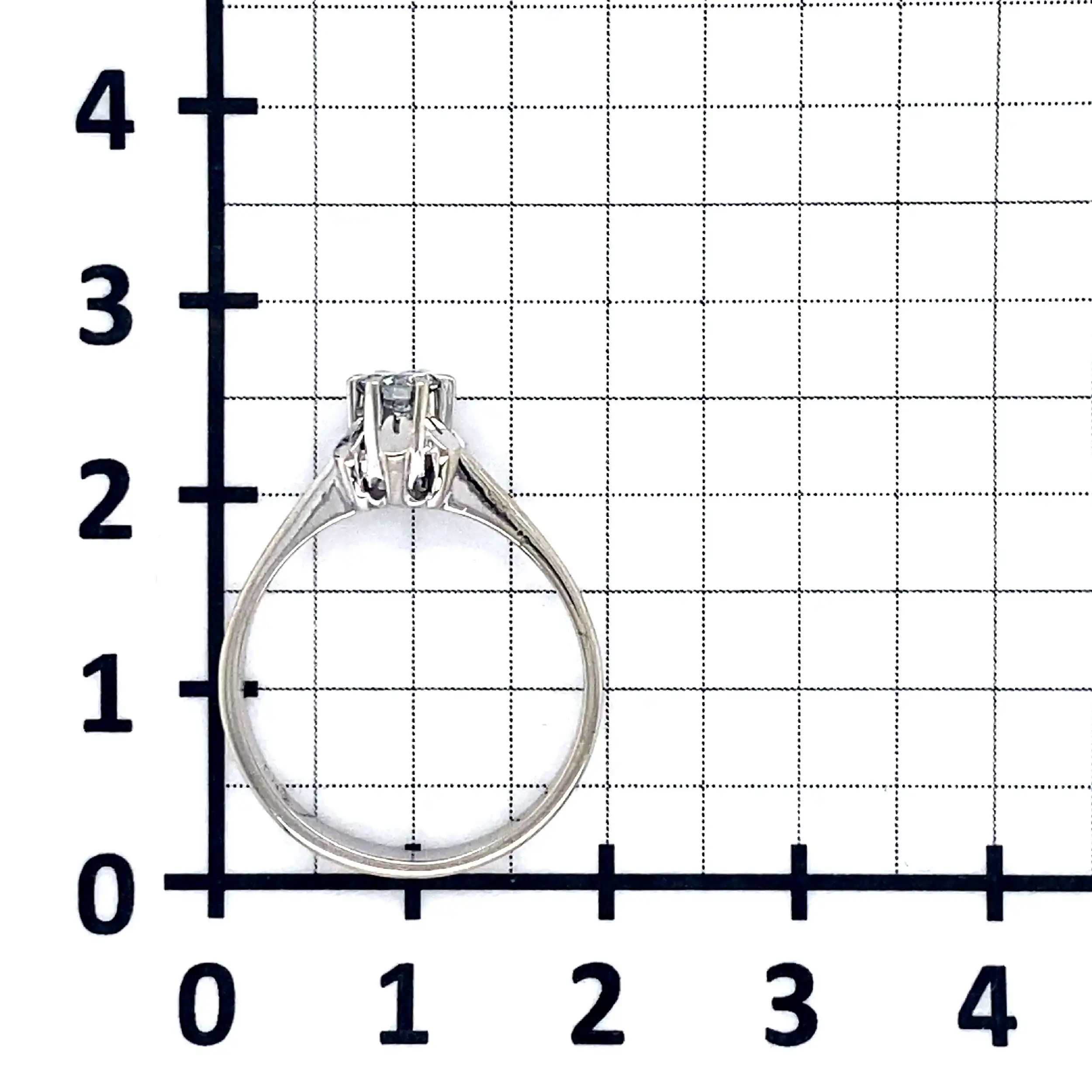 Ring Weißgold mit Brillant Ring Weißgold mit Brillant
